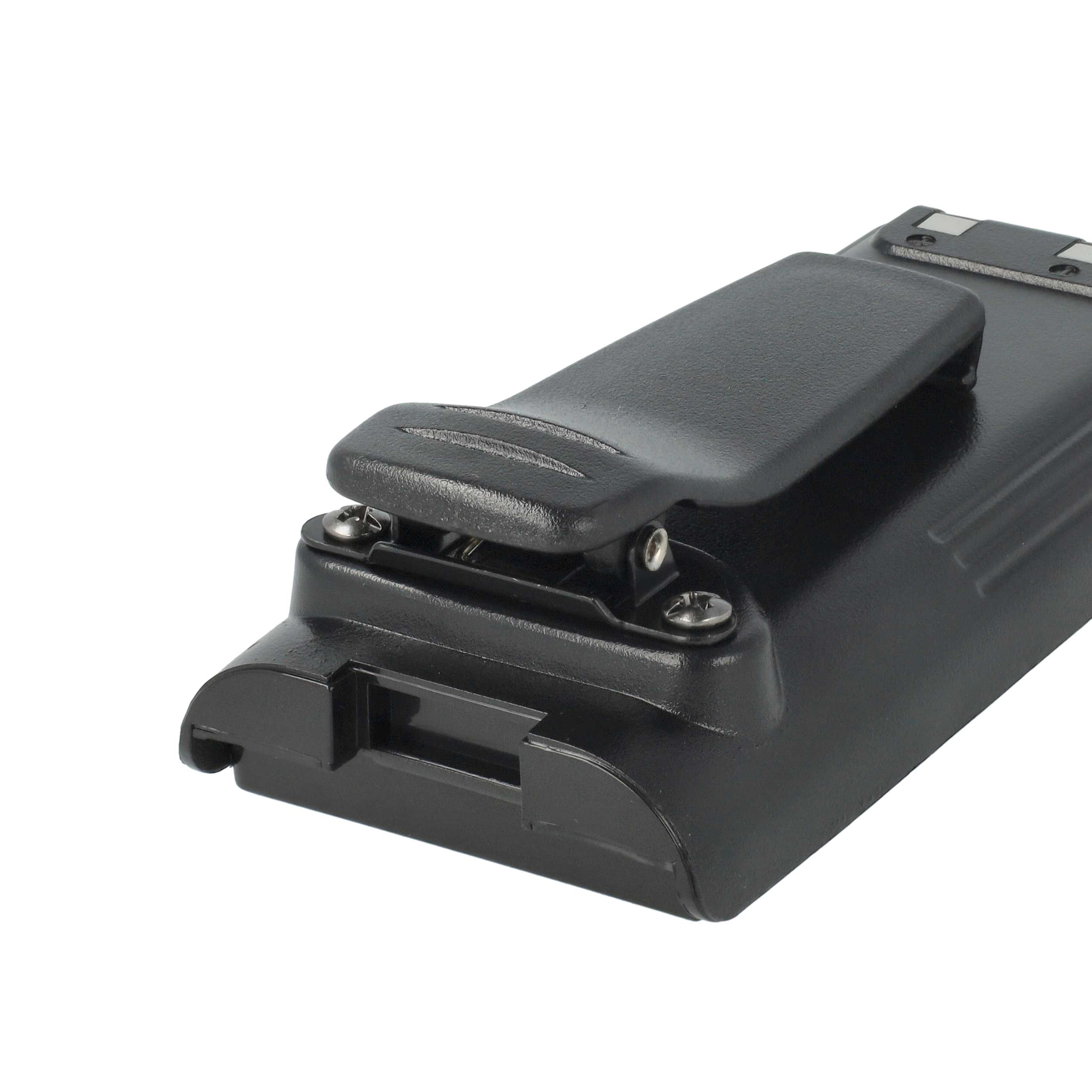 Radio 5x Battery replaces Icom BP-210N, BP-211, BP-210, BP-209N, BP-209 - 1650 mAh 7.2 V NiMH + Belt Clip