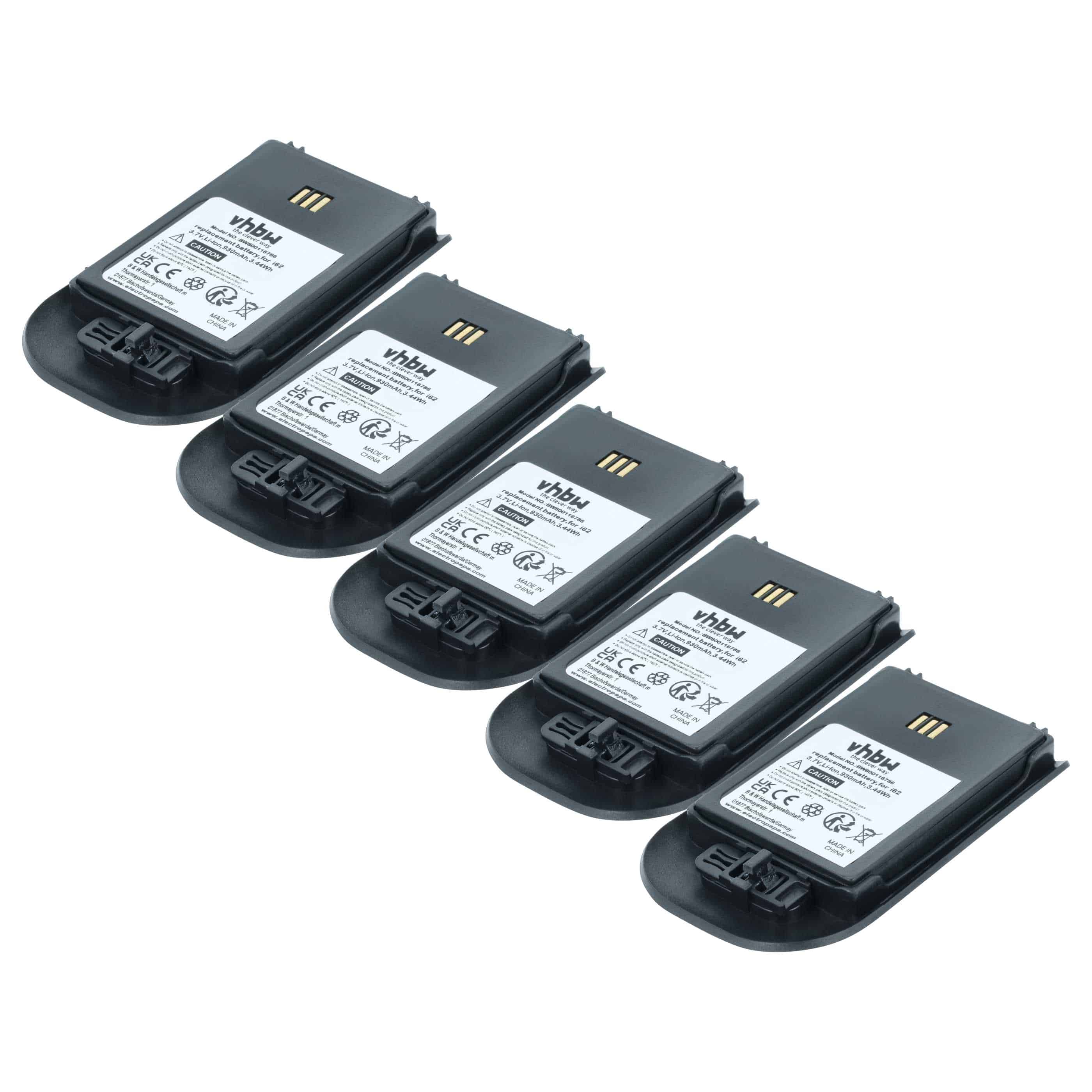 5x Batteries remplace Alcatel 3BN78404AA pour téléphone Ericsson - 930mAh 3,7V Li-ion