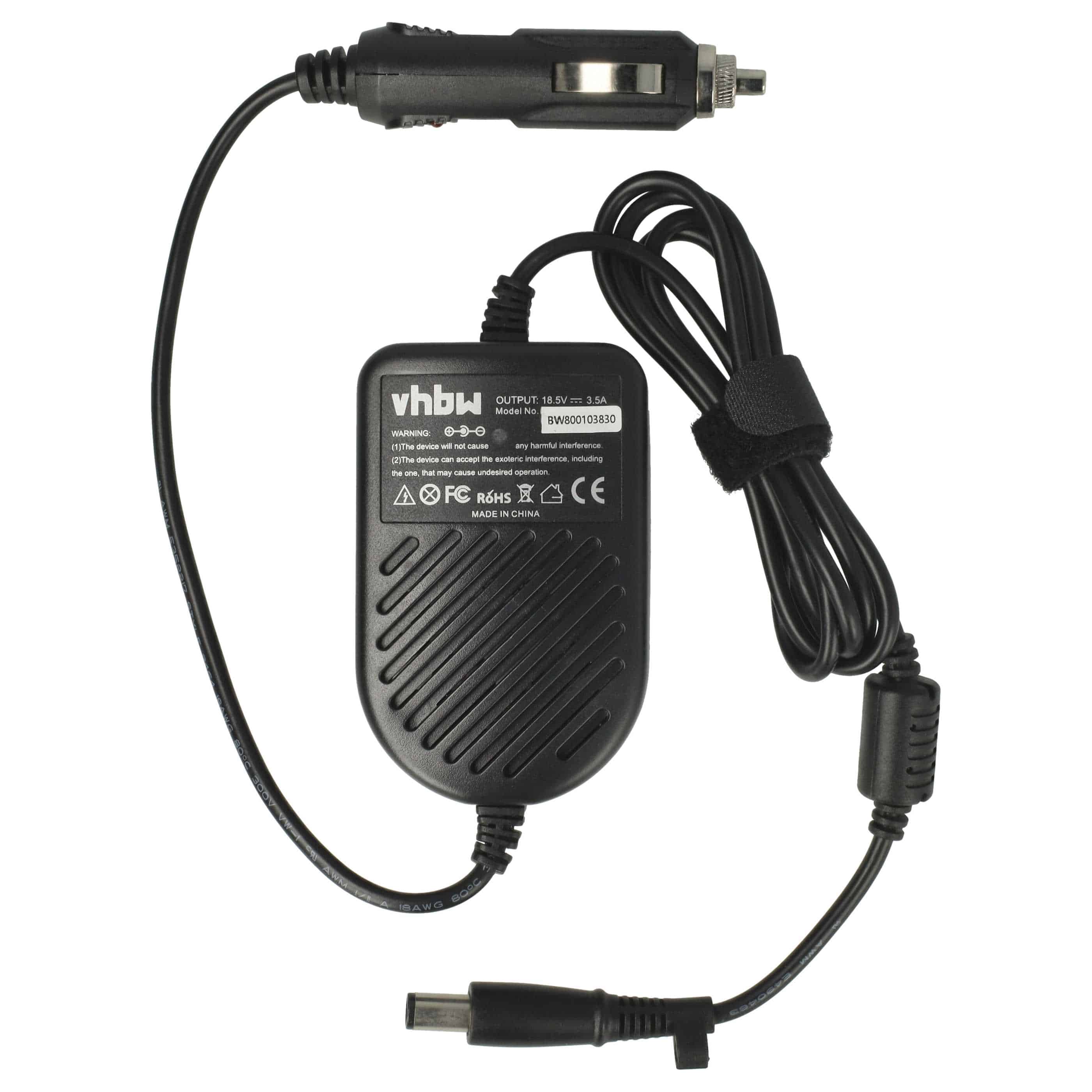 Vehicle Charger replaces HP 384021-001, AP091F13LF, PA-1900-18H2, 382021-002, P/N 391173-001 Notebook - 3.5 A