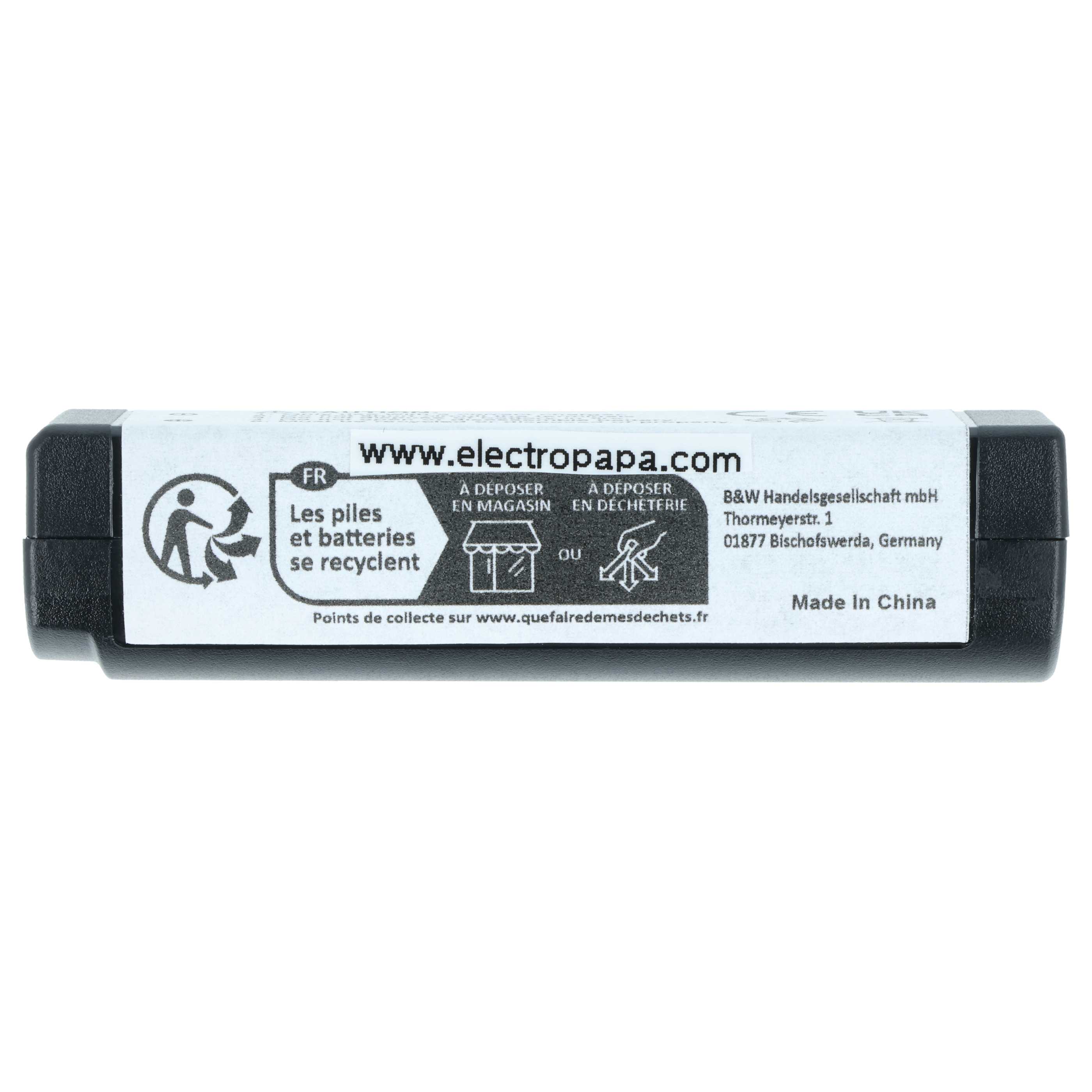 Wireless System Battery replaces Shure SB902A, SB902 - 1100 mAh 3.7 V Li-Ion
