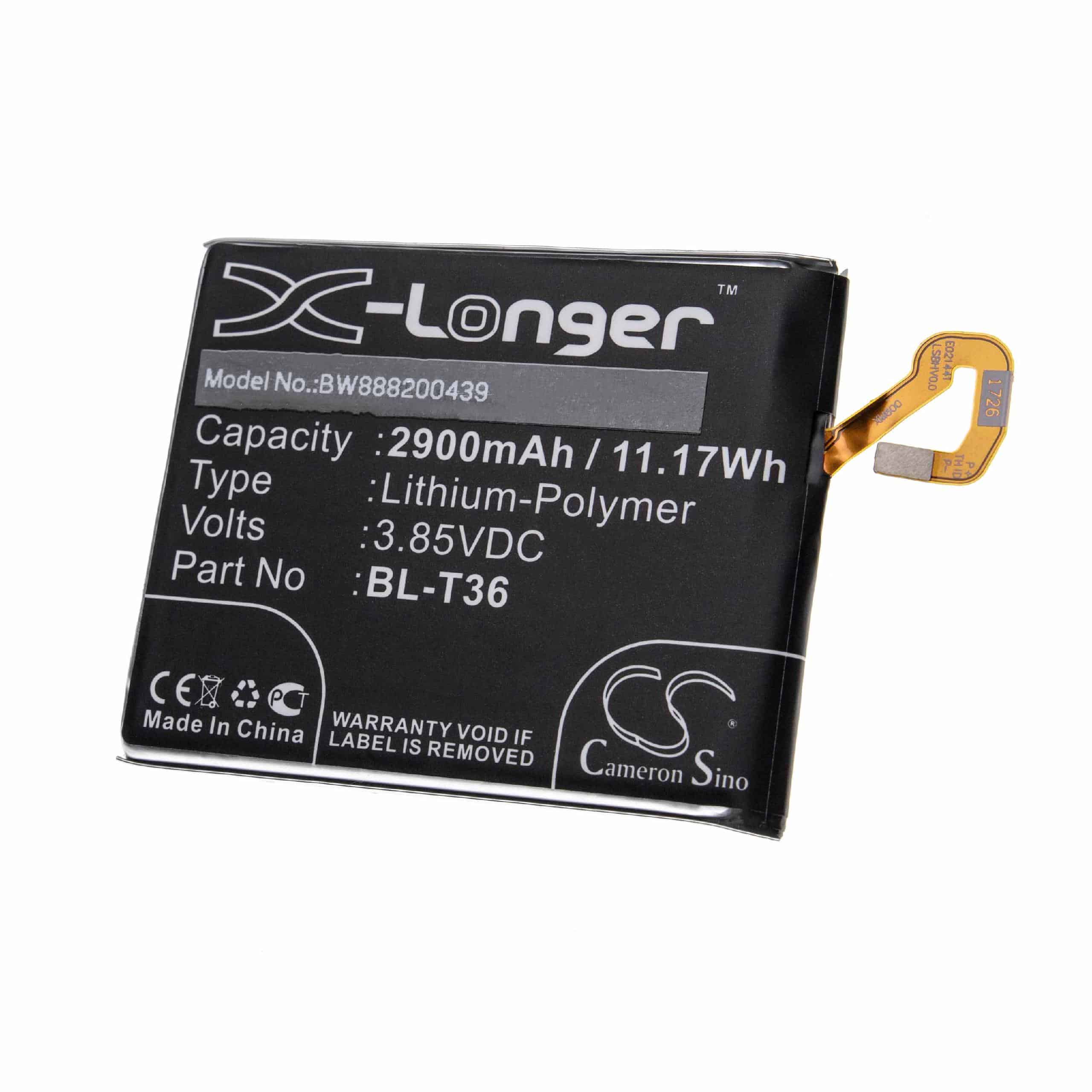 Akku als Ersatz für LG BL-T36, EAC63638201 - 2900mAh 3,85V Li-Polymer