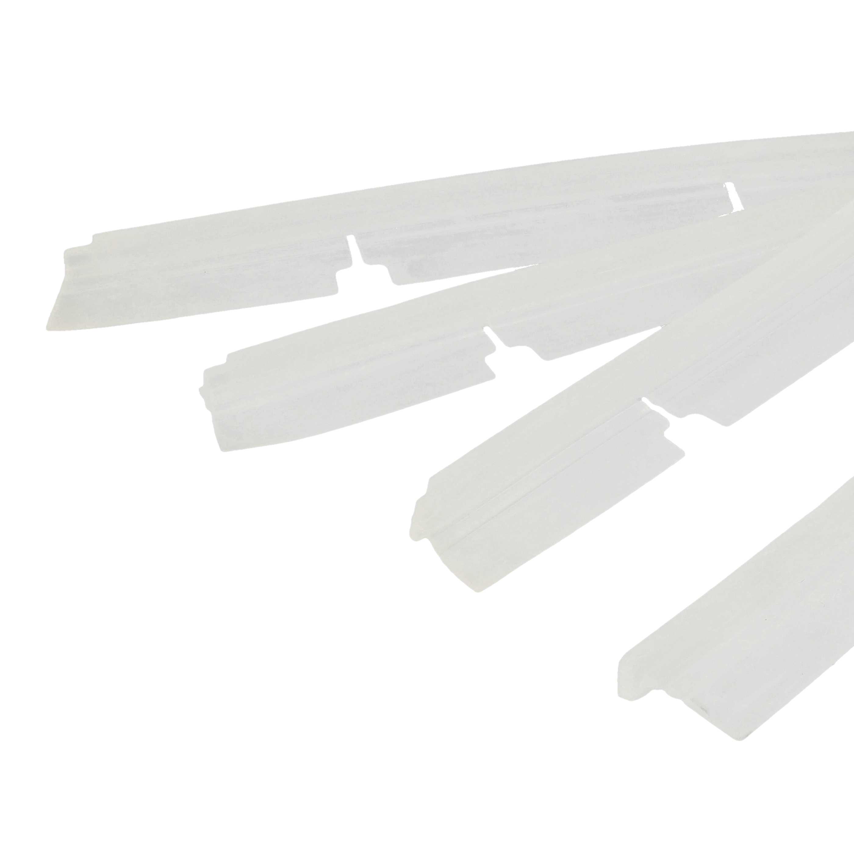 4x Rubber Lip suitable for Neato Botvac 70E, 75, 85, 80 Robot Vacuum Cleaner - With Slats
