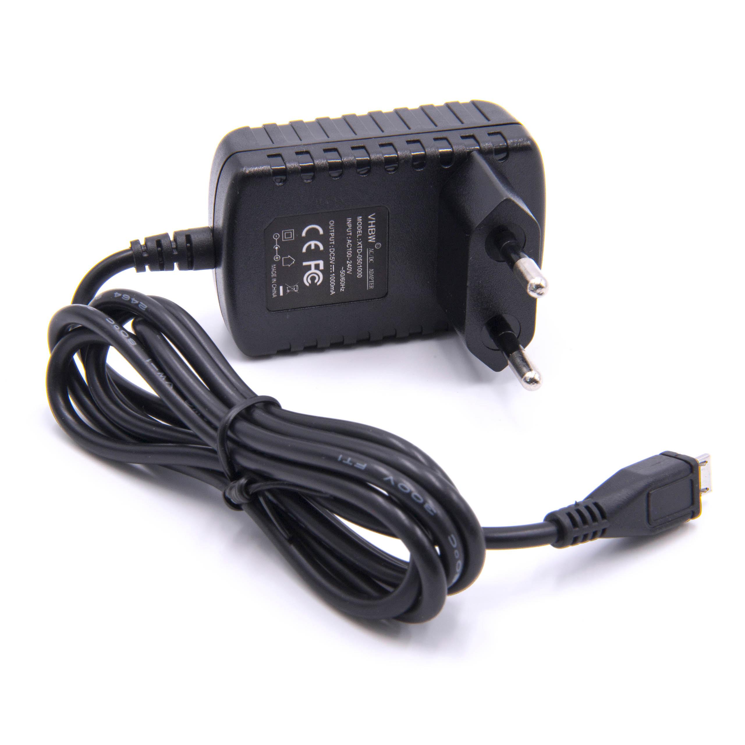 Charger 110-220 V as Replacement for Philips CP1759/01, CP1761/01, CP1484/01 for Mobile Phone - Micro USB