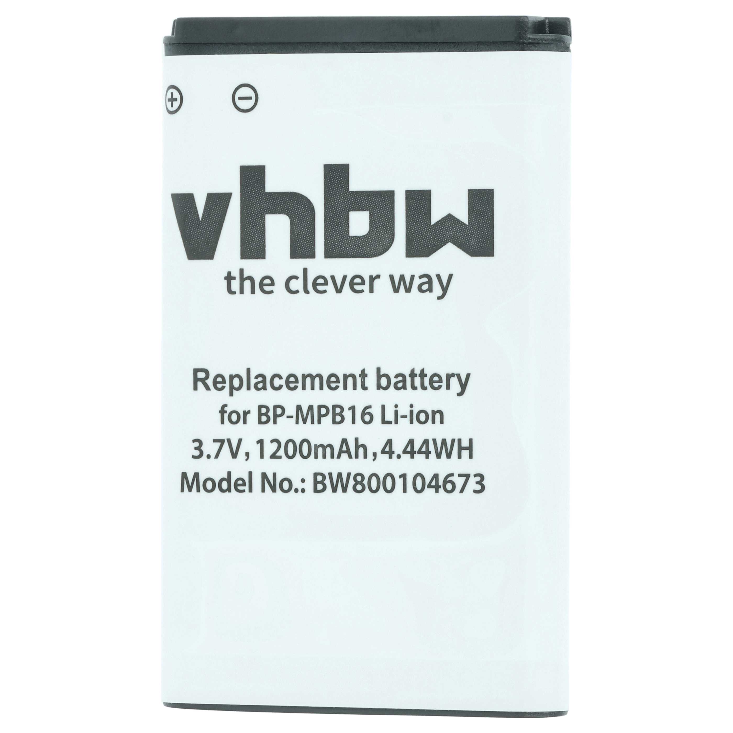 Akumulator do telefonu smartfona zamiennik Doro BP-MPB16, DR11-2009, HARE, DR6-2009 - 1200 mAh 3,7 V Li-Ion
