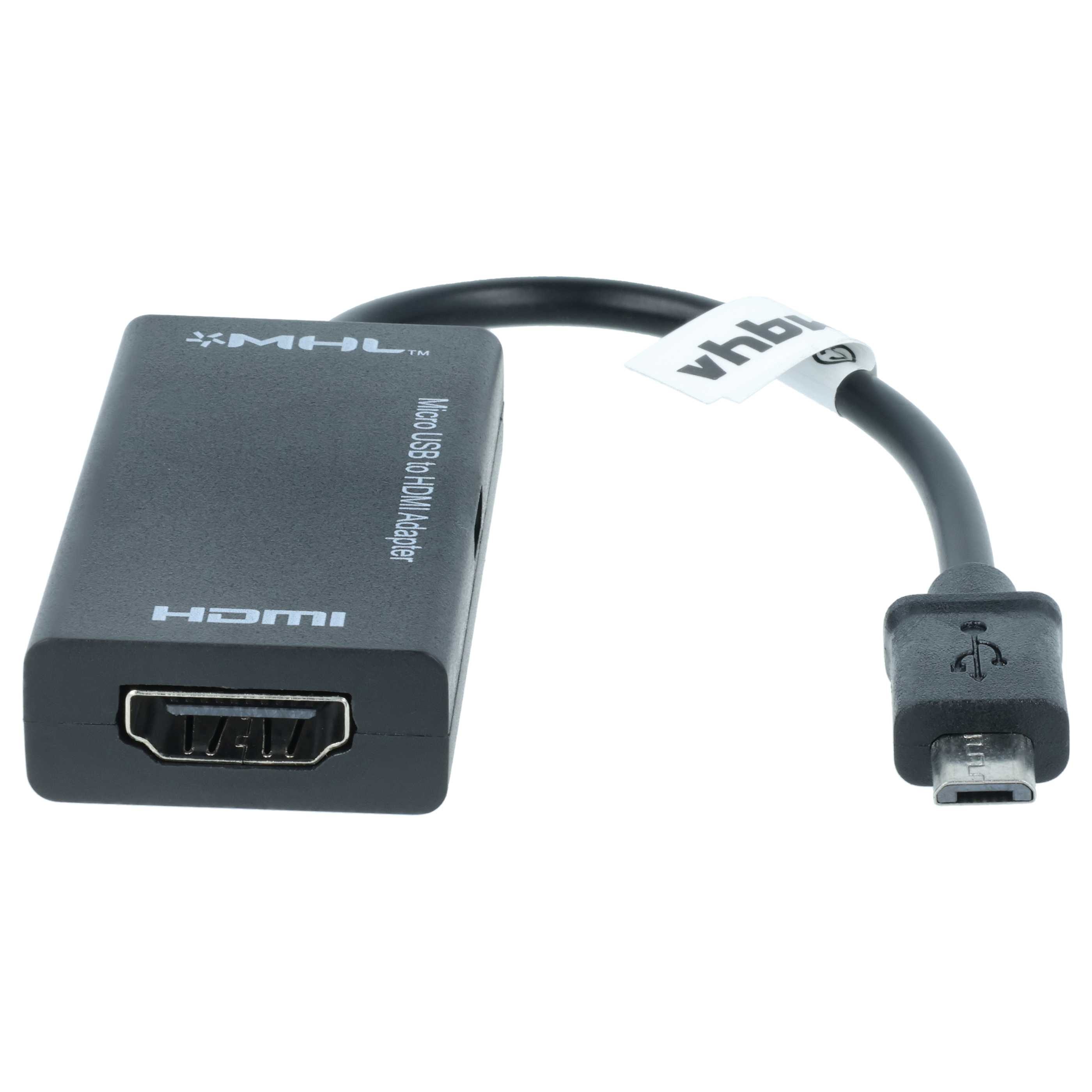 Adaptateur MHL remplace HTC AC M490 pour smartphone et tablette Sony-Ericsson - Micro-USB vers HDMI, 18cm