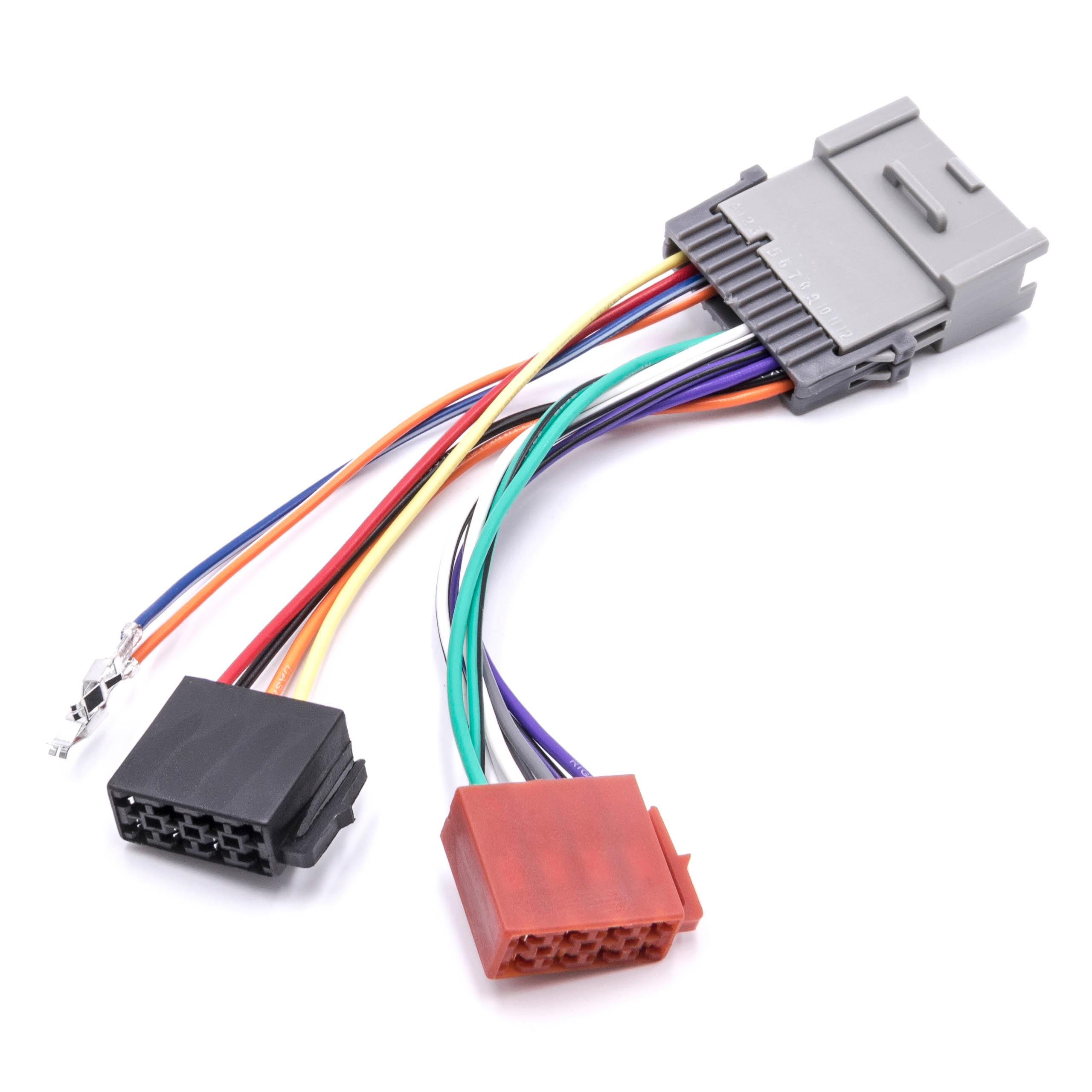 ISO Adapter passend für Chevrolet Autoradio u.a. - ISO 10487 Stecker