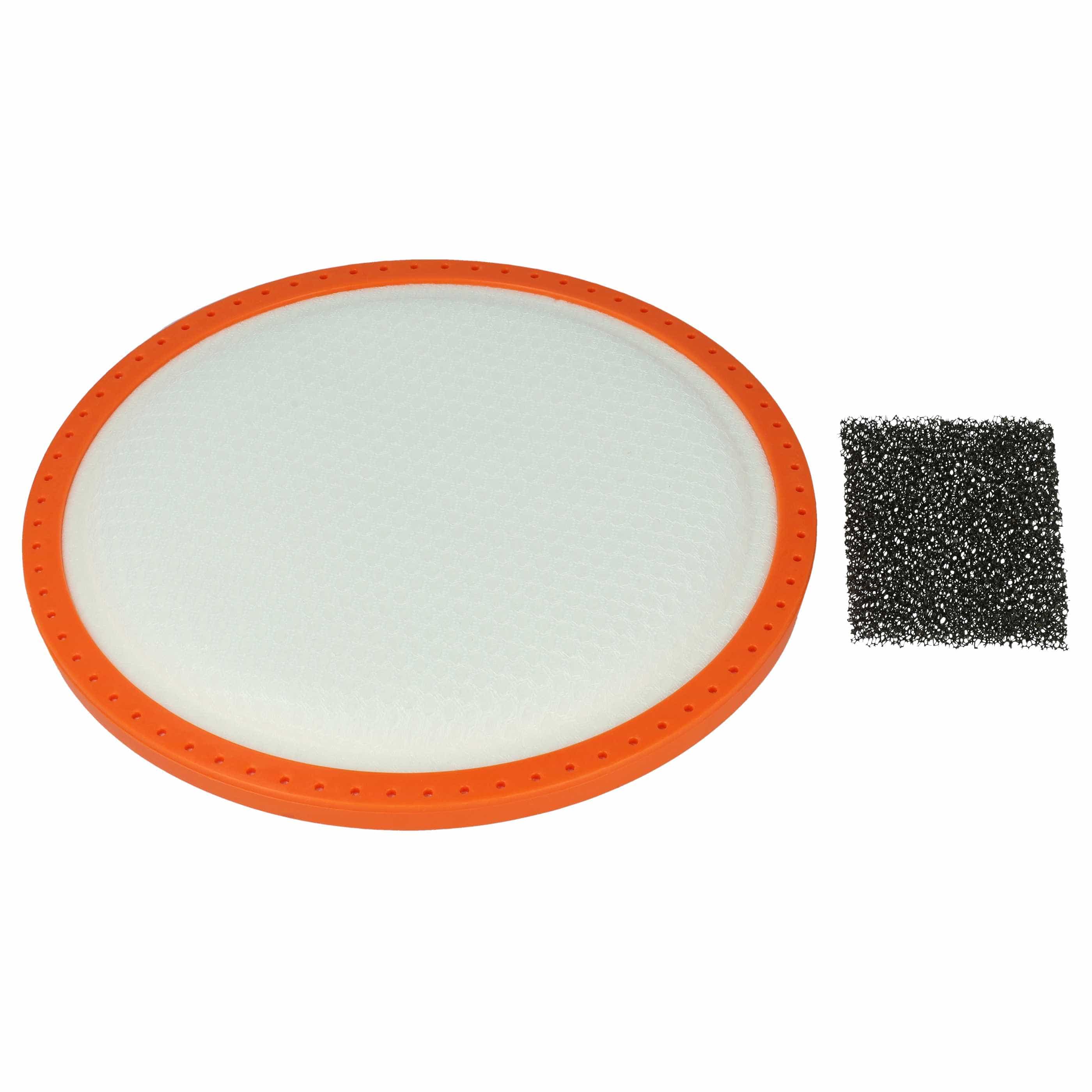 2x Filter Set replaces Dirt Devil 2288002 for Dirt Devil Vacuum Cleaner - Vacuum Cleaner Filter Set