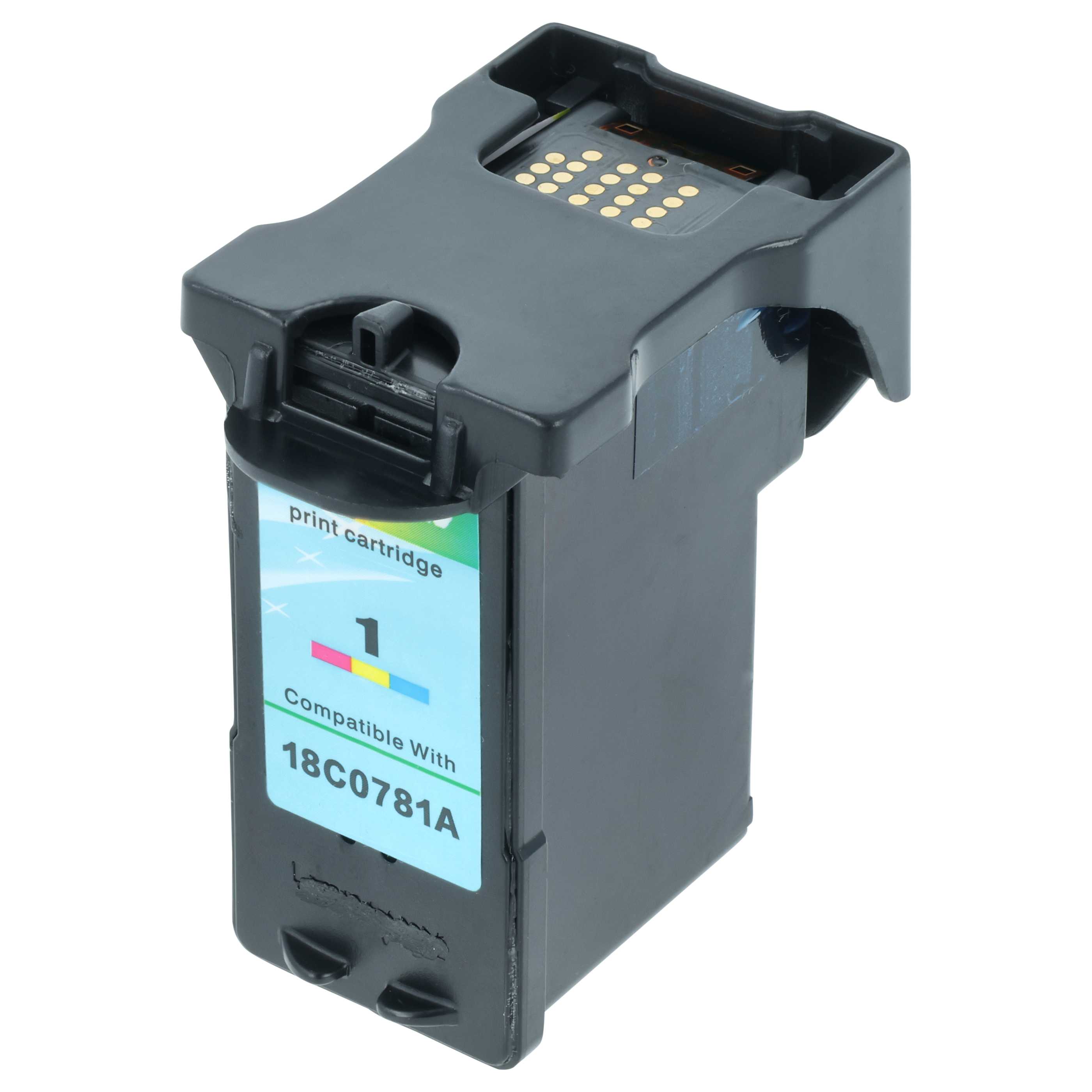 2x Ink Cartridges replaces Lexmark Nr. 1, 18CX781E, 18C0781E X2310 Printer - C/M/Y