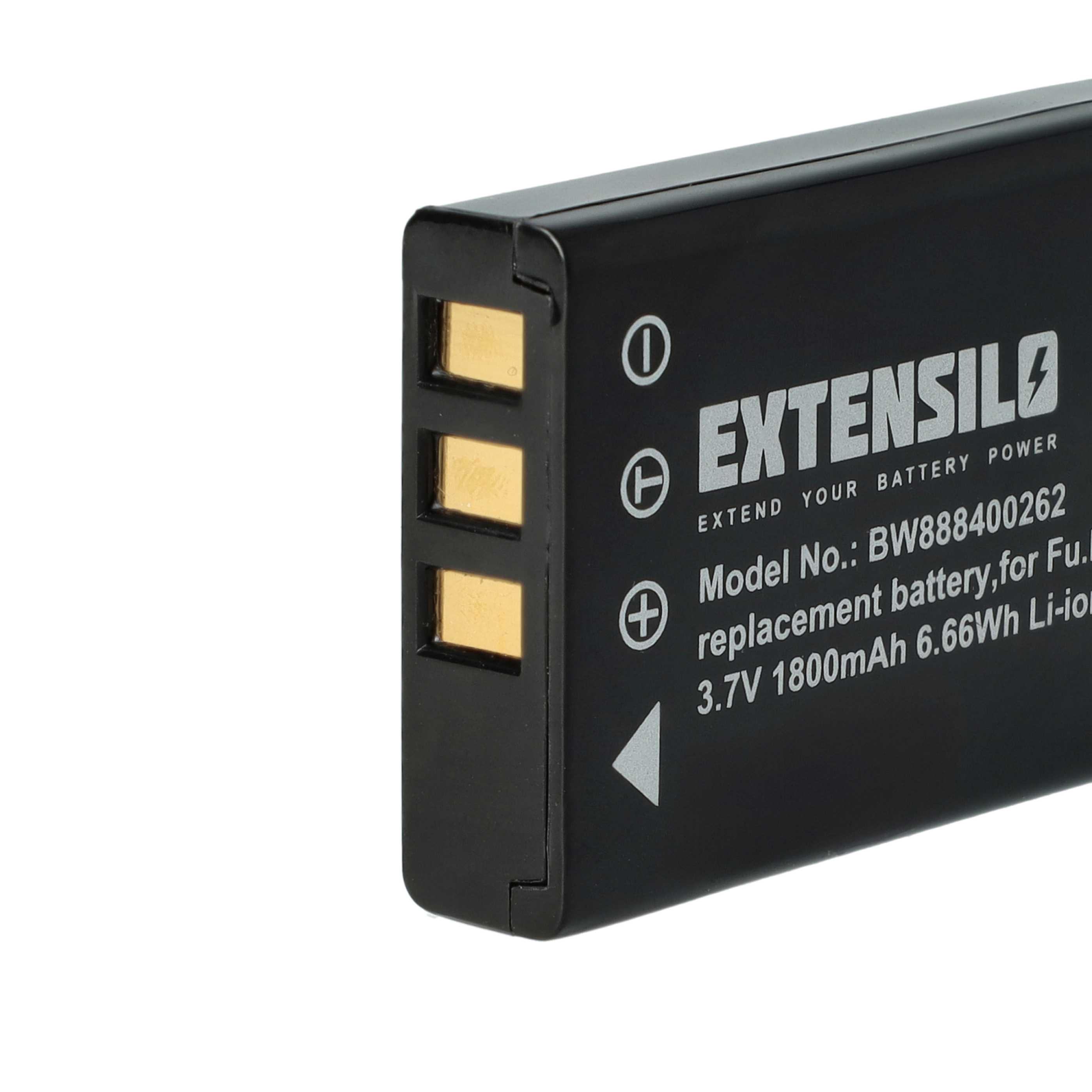3x Battery replaces Aiptek ZPT-PM18 - 1800mAh, 3.7V, Li-Ion