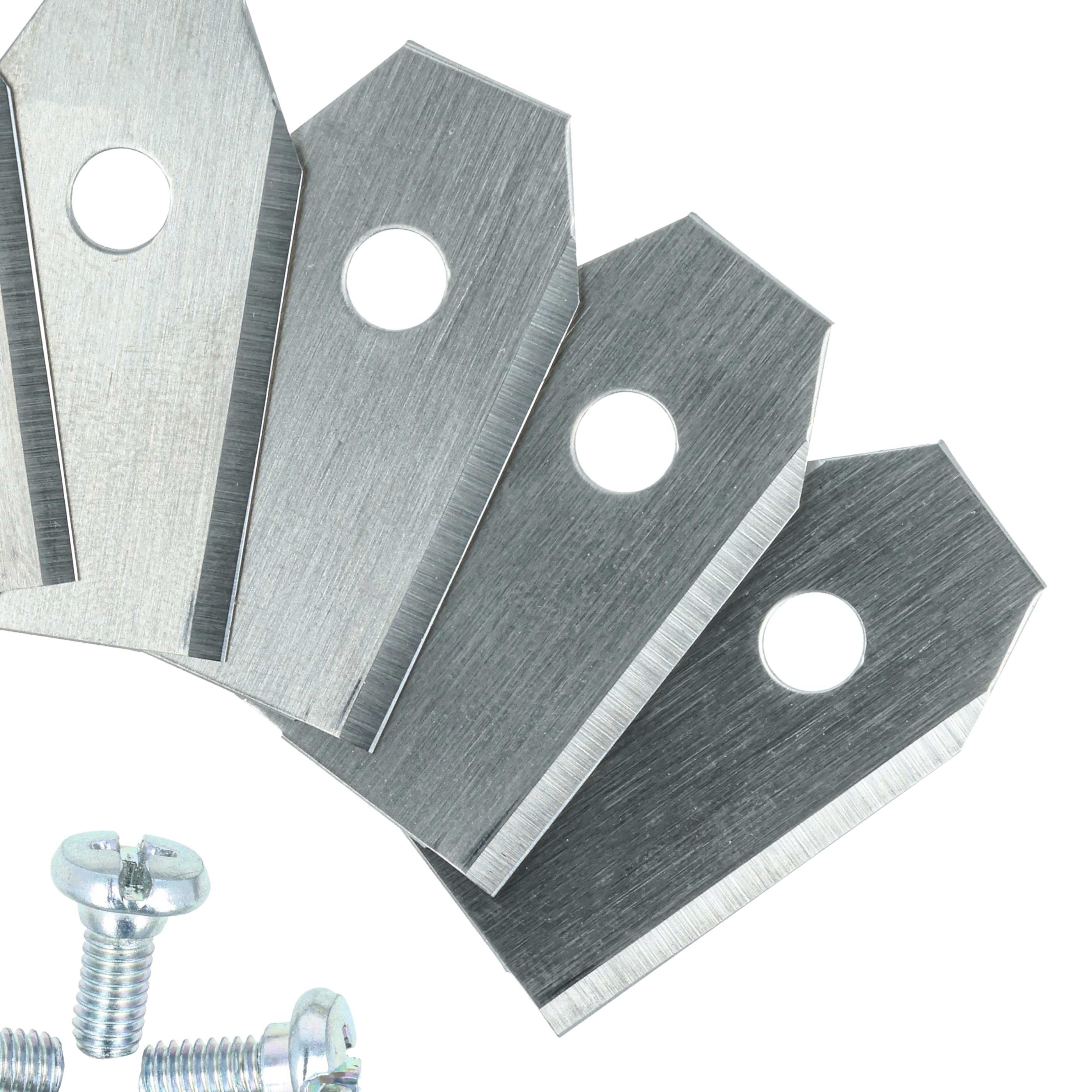 30x Exchange Blade replaces Arnold AR1 Cordless Lawnmower etc. - Steel, Silver