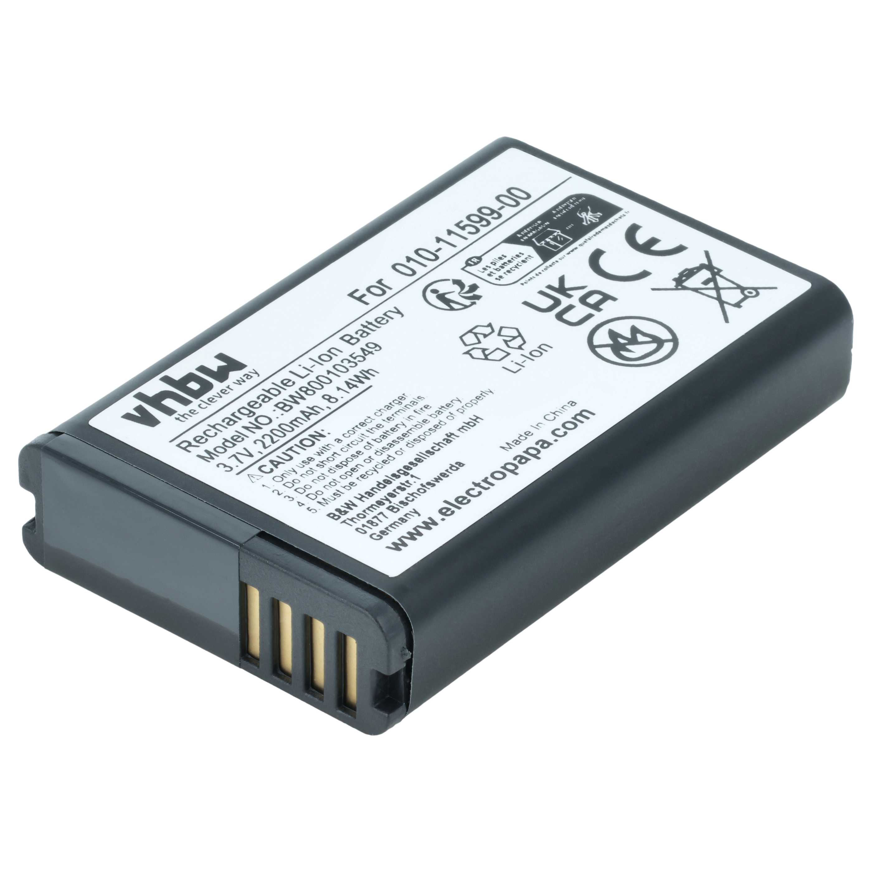 Akumulator do nawigacji GPS zamiennik Garmin 361-00053-00 - 2200 mAh 3,7 V Li-Ion
