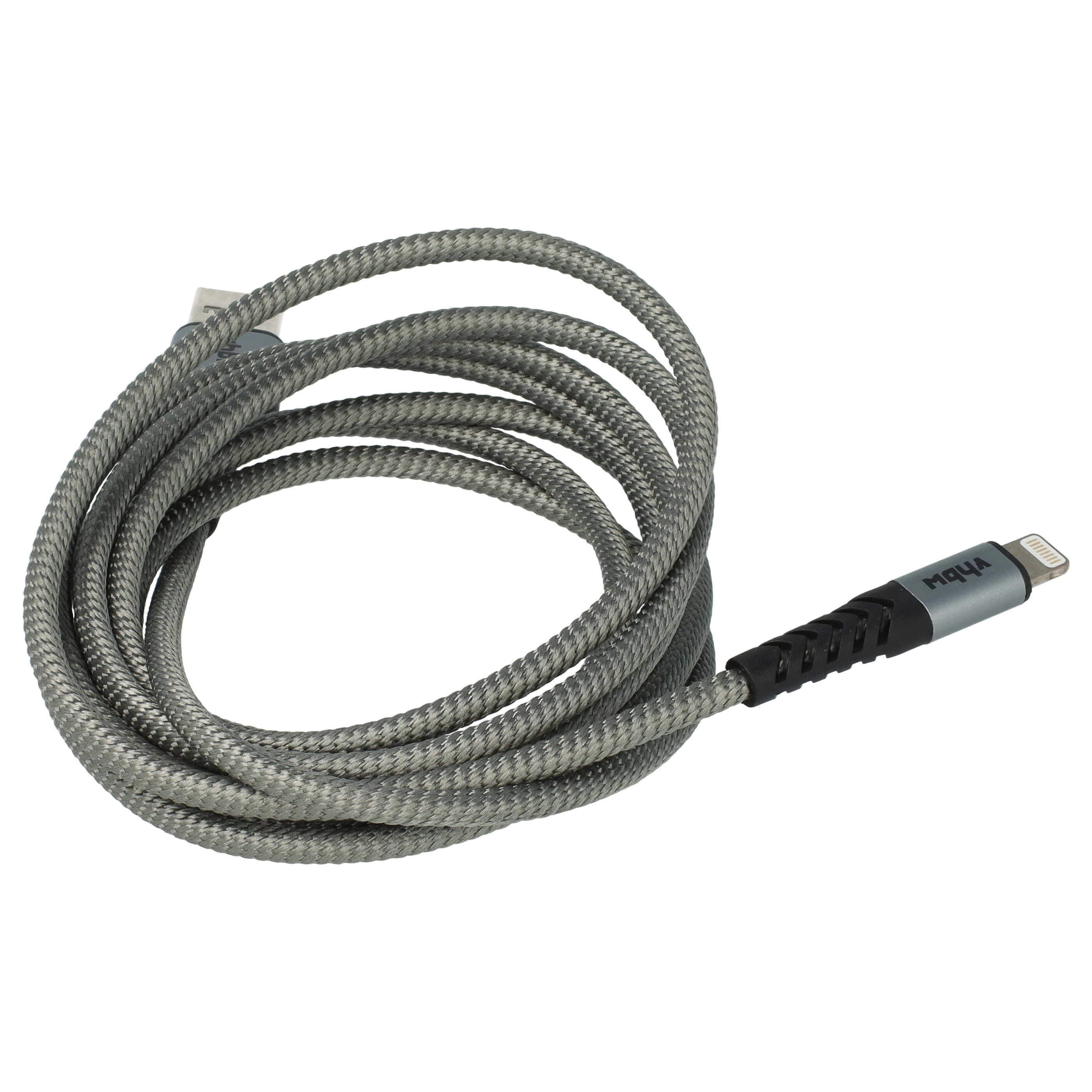 3x Lightning Kabel auf USB A passend für Apple AirPods Apple iOS Geräte - Schwarz Grau, 180cm
