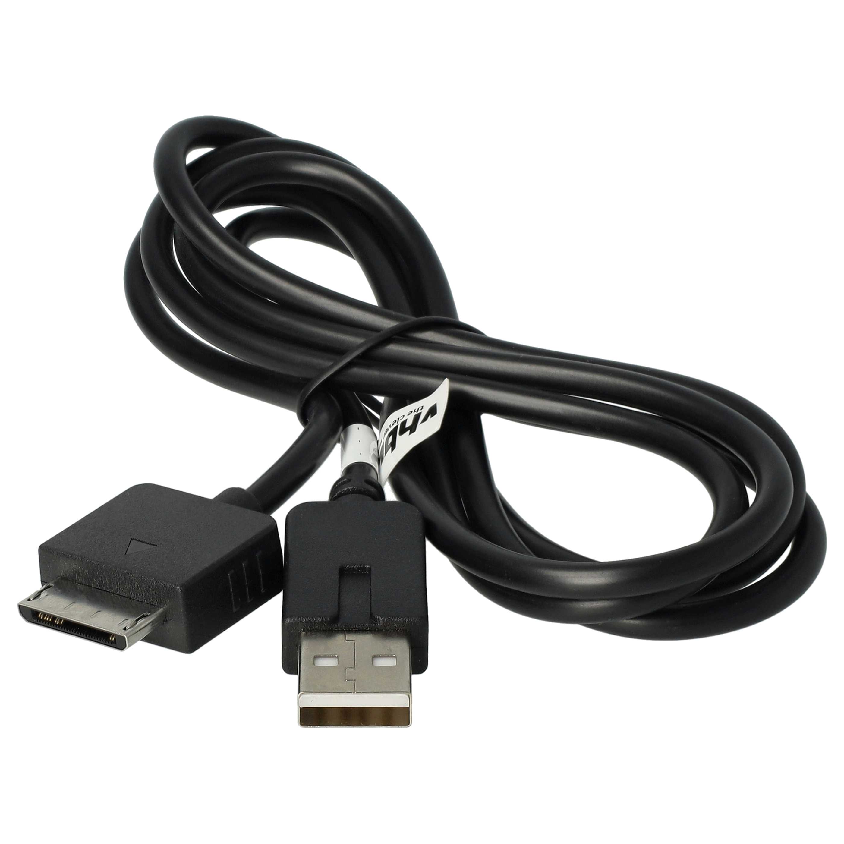 vhbw Cable USB consola - 2 en 1: cable de datos/cable de carga 1,2m