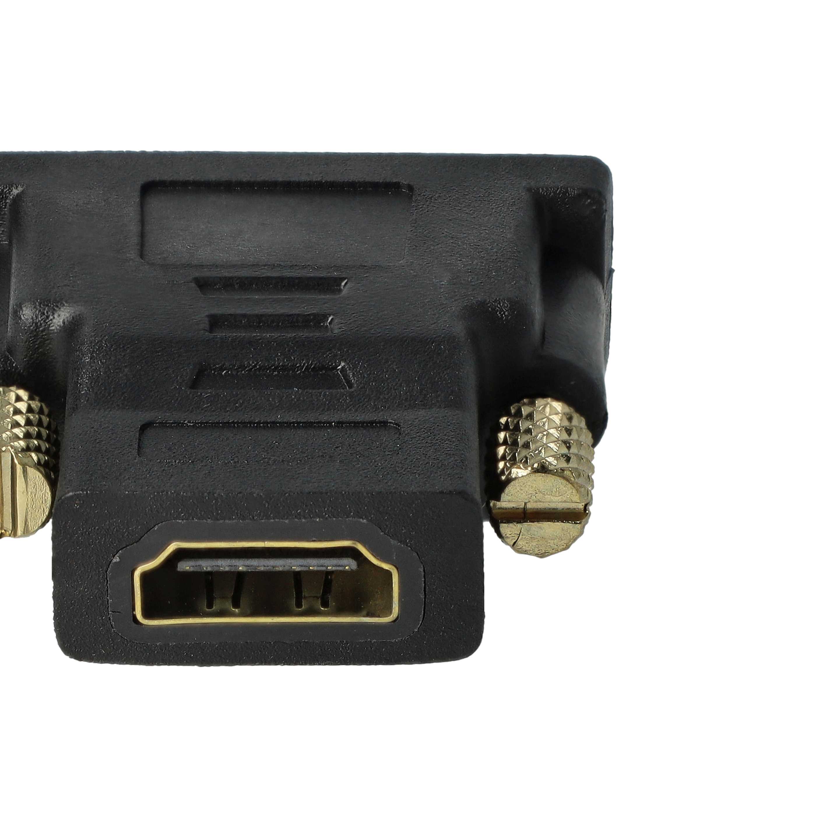 vhbw Adaptador HDMI-DVI para conectar dispositivos DVI - Clavija HDMI-A (macho) a DVI (hembra) negro