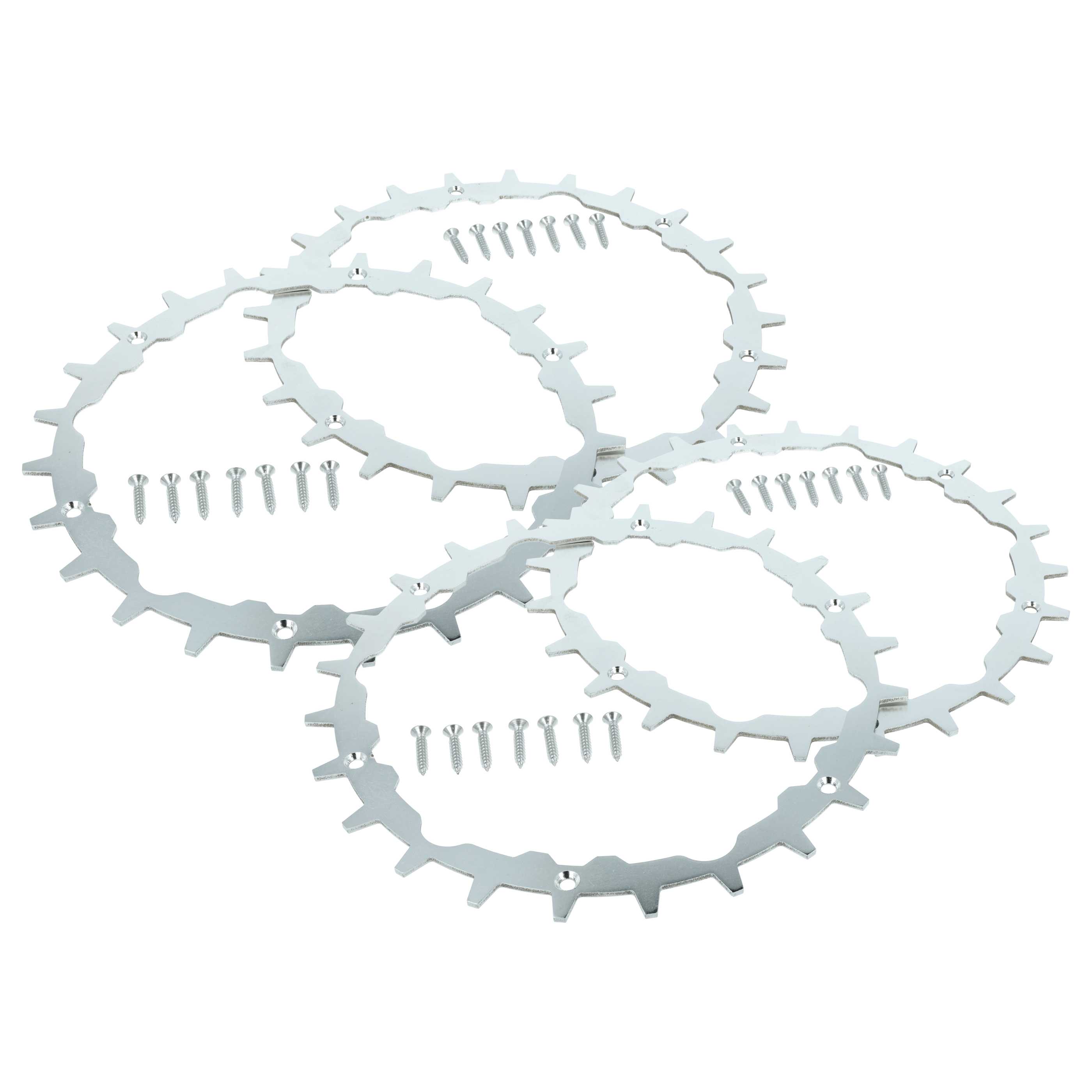 4x Spikes suitable for Gardena SILENO city 250, 400, 500, 250 Smart Robot Mower - Stainless Steel, 24 Teeth