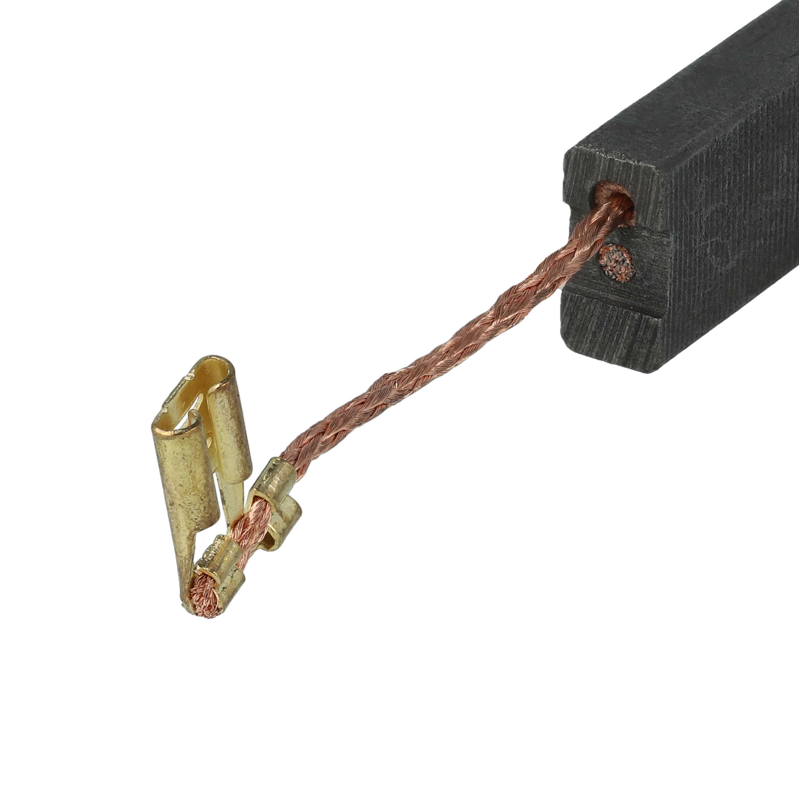 2x Szczotka węglowa zam. Bosch 1617014144, 1617014135 + kątowa wsuwka, 6,2 x 12,5 x 24,8 mm