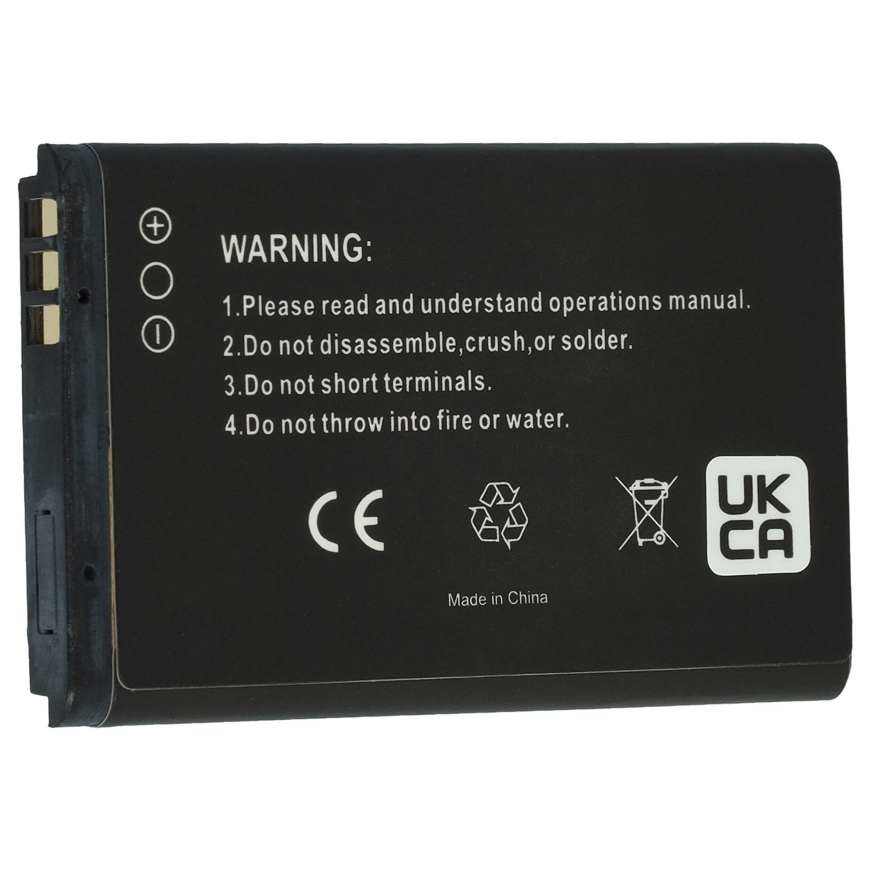 Bluetooth GPS Empfänger-Akku als Ersatz für HX-N3650A, BA-01, HXE-W01 - 700mAh 3,7V Li-Ion