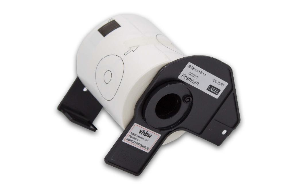 Rotolo etichette sostituisce Brother DK-11207 per etichettatrice - Premium 58mm + supporto