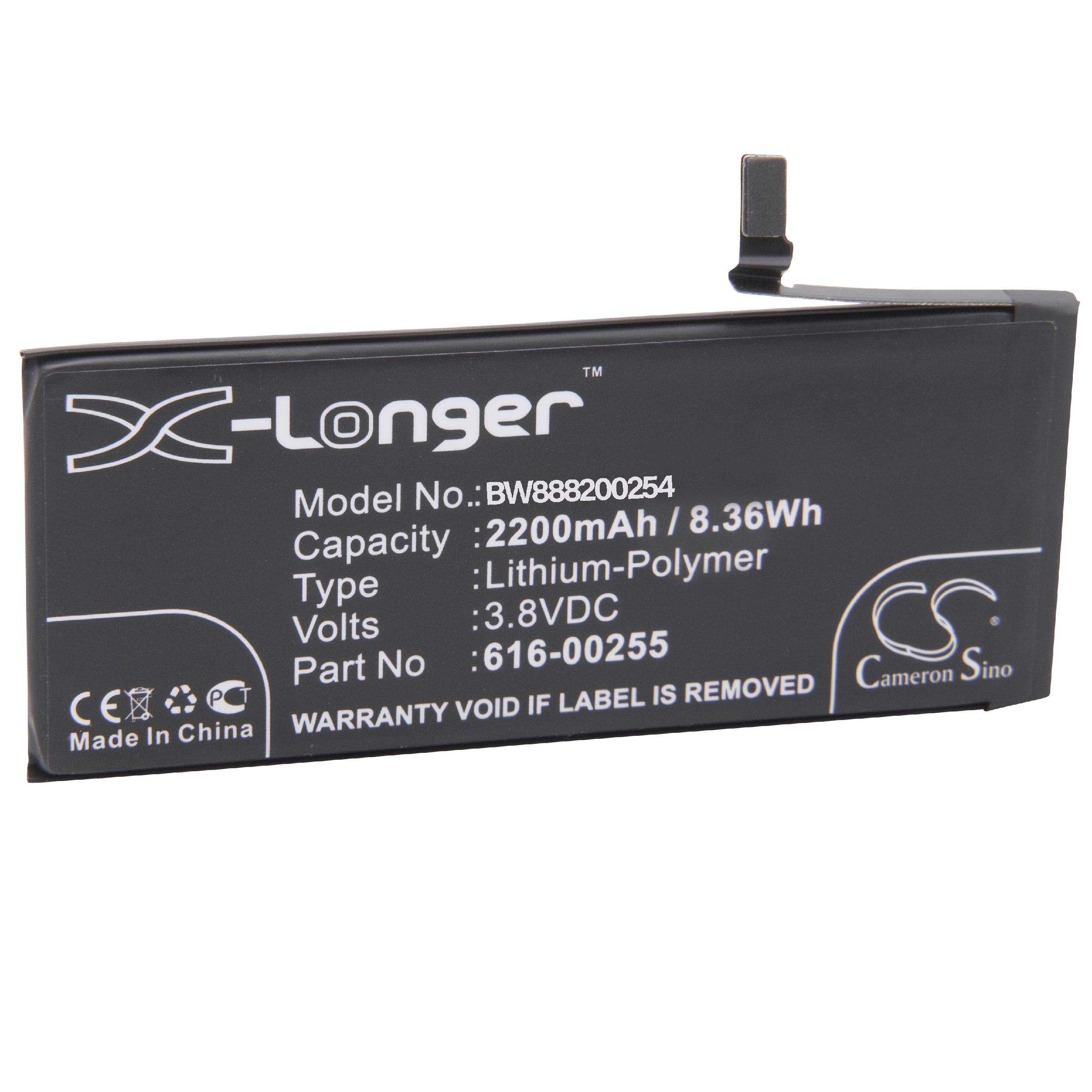 Mobile Phone Battery Replacement for Apple 616-00255 - 2200mAh 3.8V Li-polymer