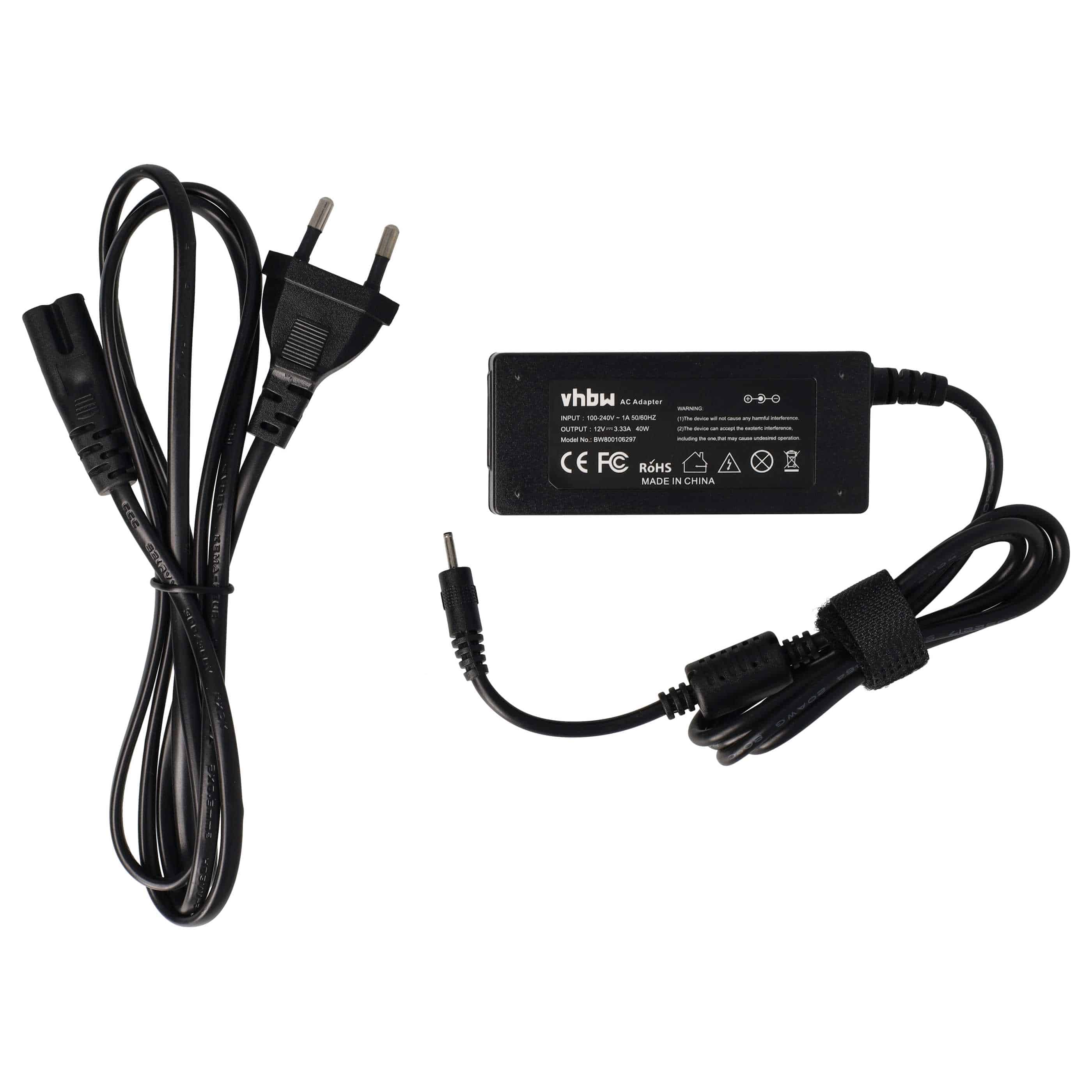 Mains Power Adapter replaces Samsung A12-040N1A for SamsungNotebook, 40 W
