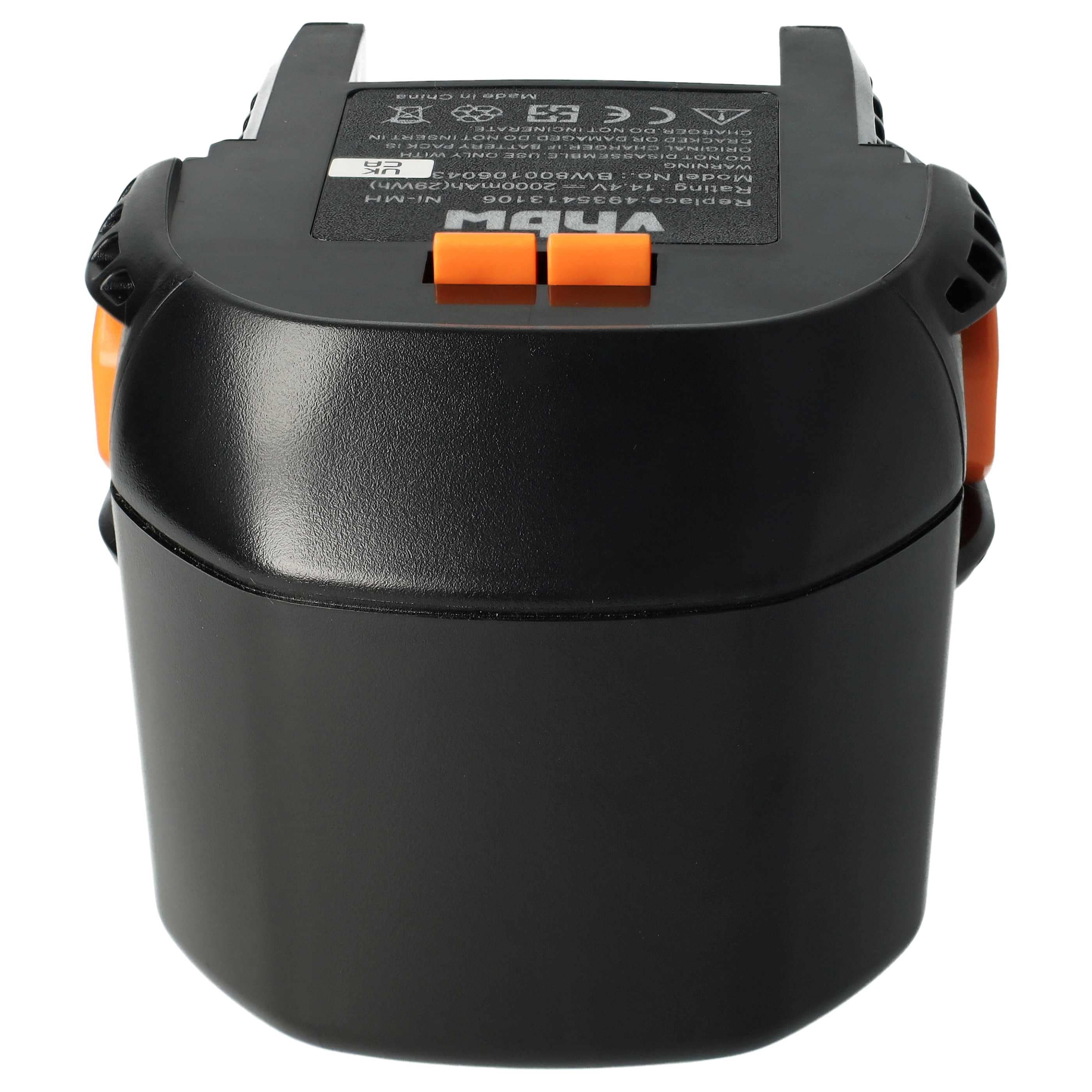 Batterie (2 pcs.) remplace AEG 4935413106, 4935416790, B1414G, B1415R outil électrique Würth - 2Ah 14,4V NiMH