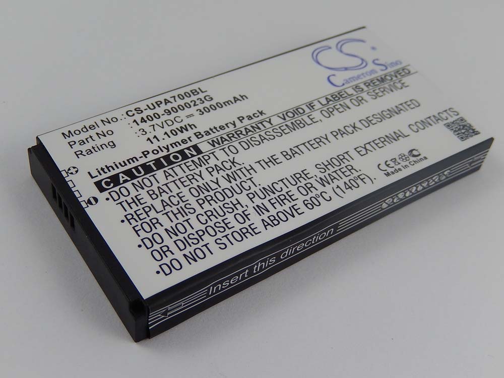 Barcode Scanner POS Battery Replacement for Unitech 1400-900033G, 1400-900023G - 3000mAh 3.7V Li-polymer