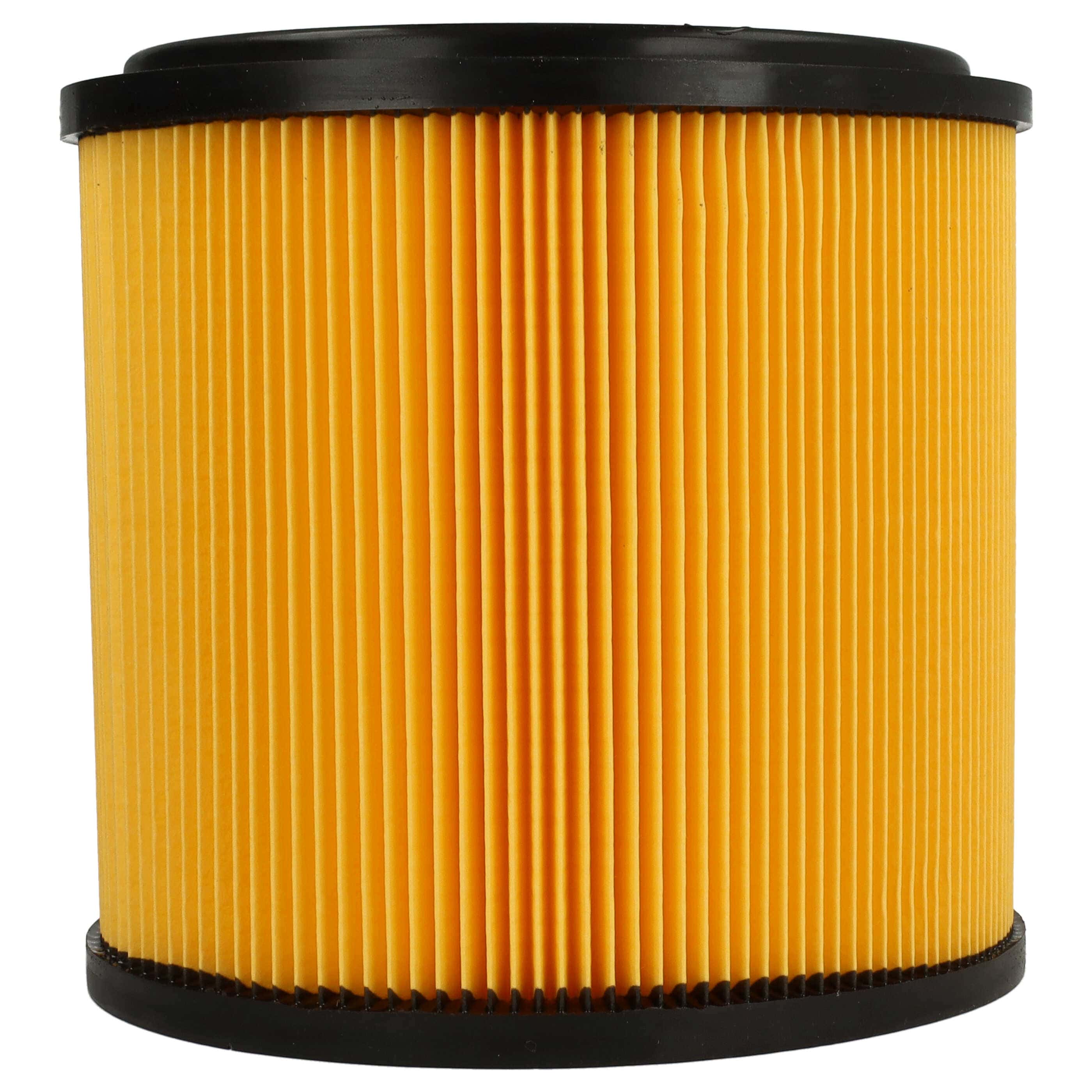 Filtr do odkurzacza Aqua Vac zamiennik Grizzly 91092030 - filtr fałdowany, czarny / żółty