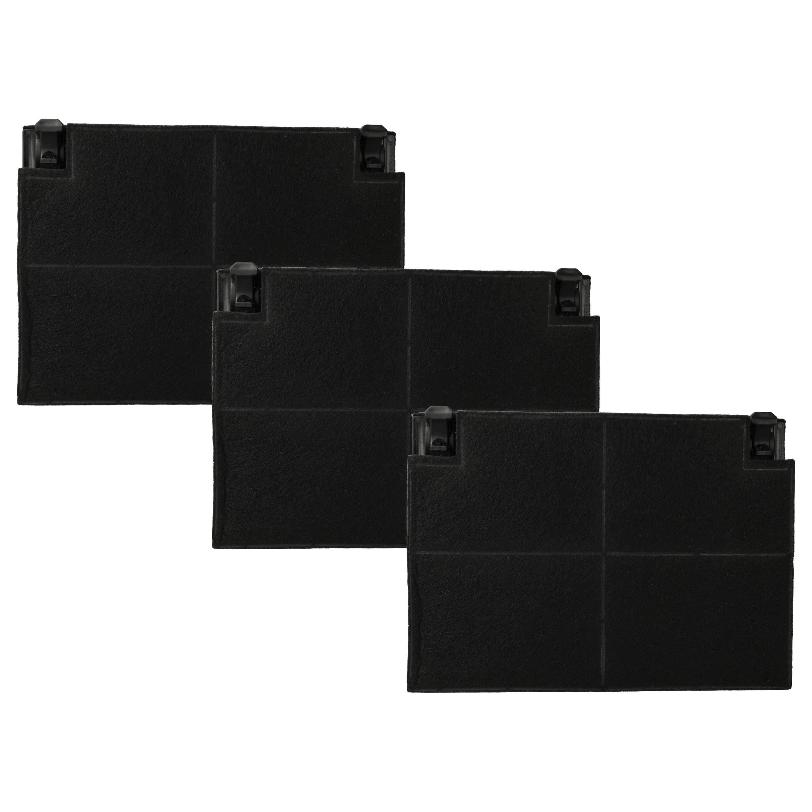 3x Filtres à charbon actif remplace AEG 50248965001, 50290660005, 50273202007, 50281583000 pour hotte Zanussi