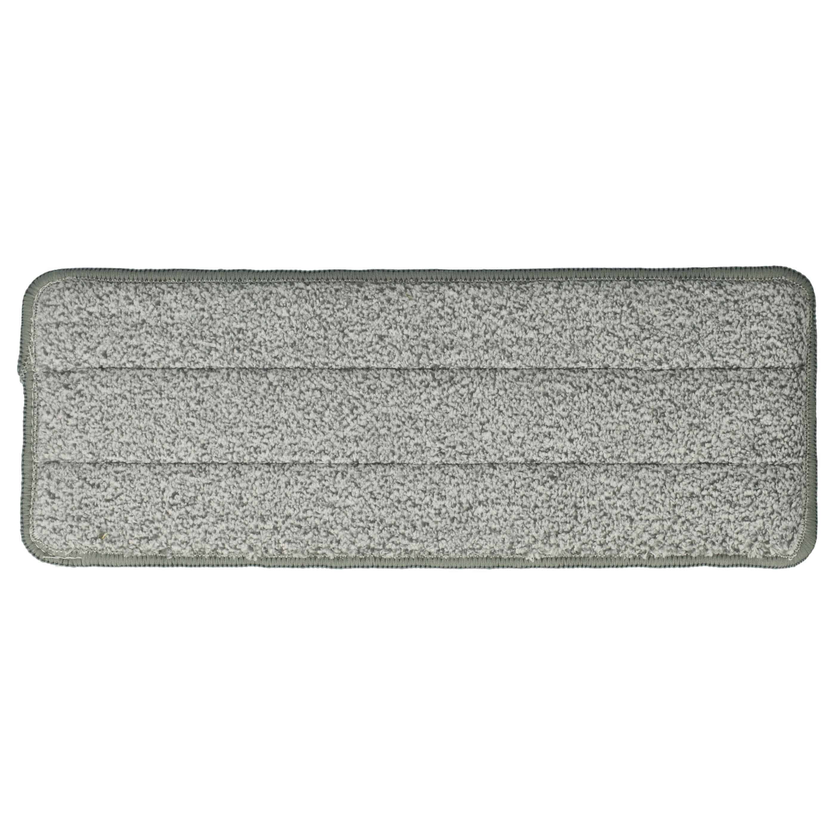 10x cabezal para fregonas Clean Maxx 09996 - poliéster, blanco, gris