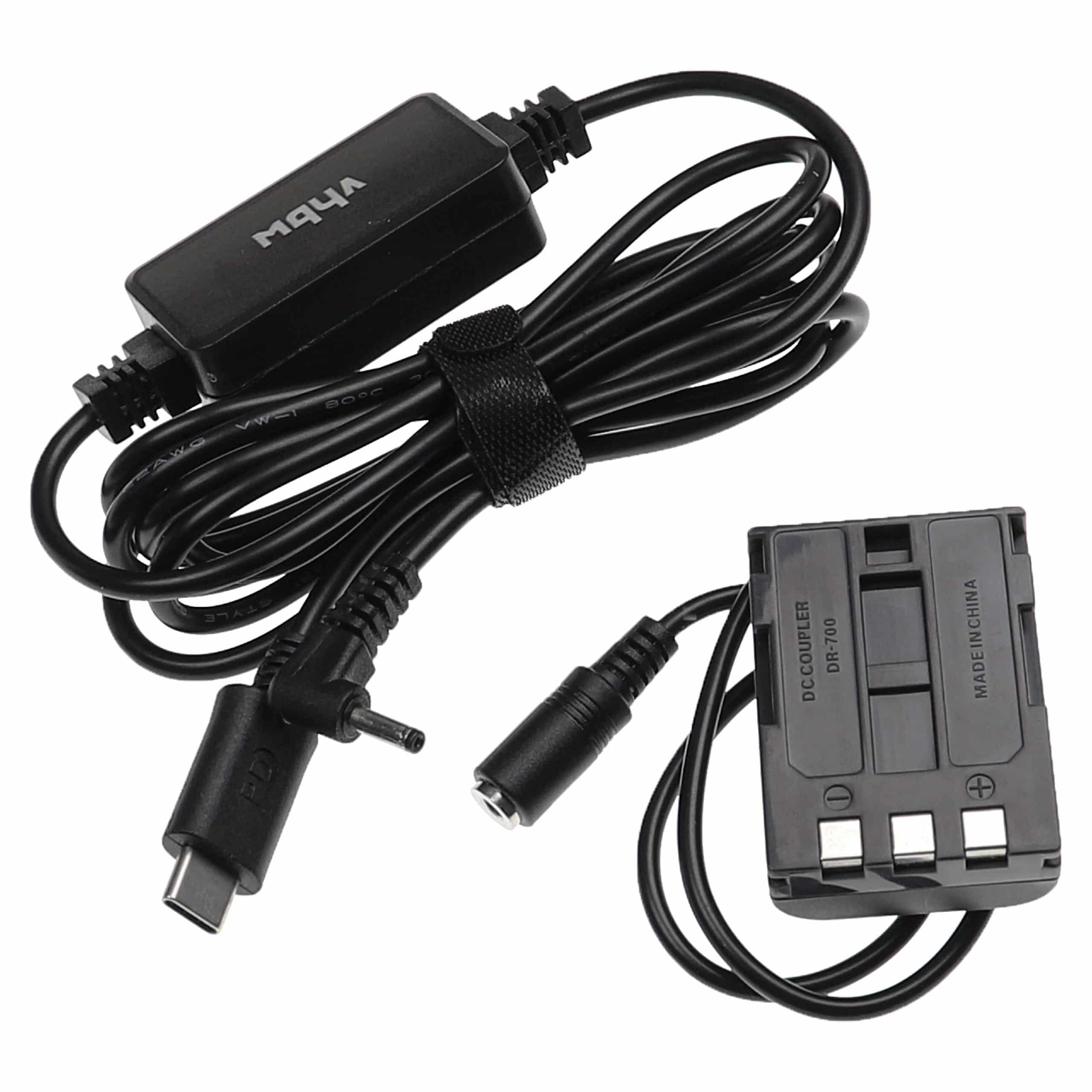 USB Power Supply replaces ACK-DC20 for Camera + DC Coupler as Canon - 2 m, 8.4 V 3.0 A