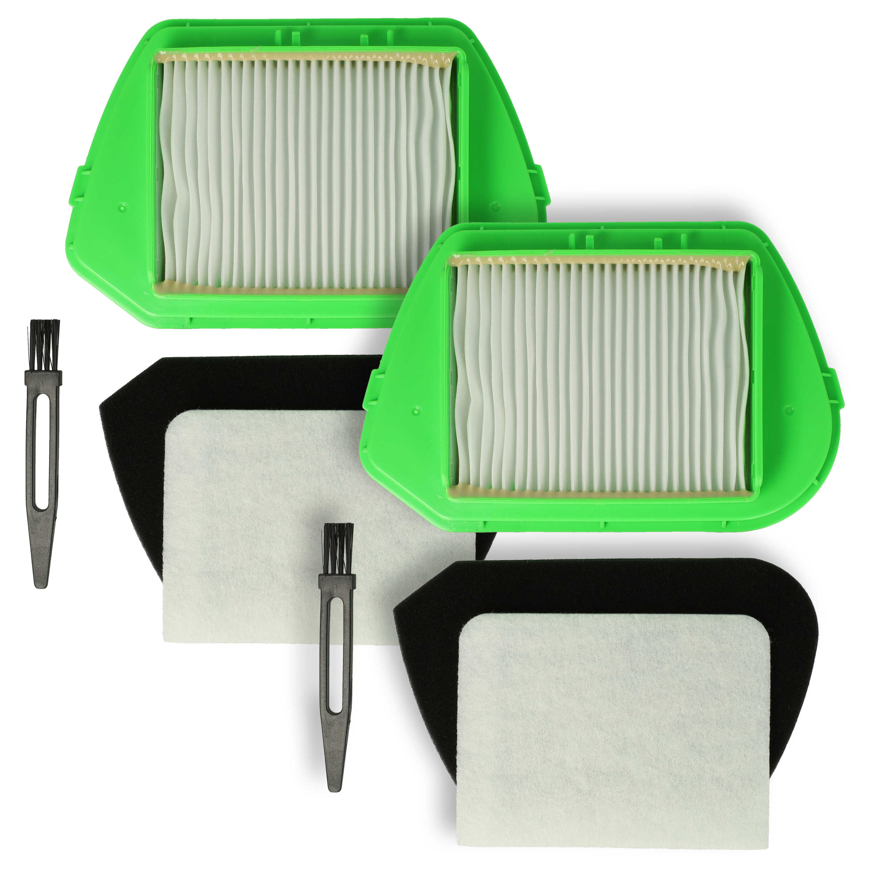 8-Part Filter/Brush Set replaces Rowenta ZR005501, ZR005401 for Moulinex Vacuum Cleaner etc. 