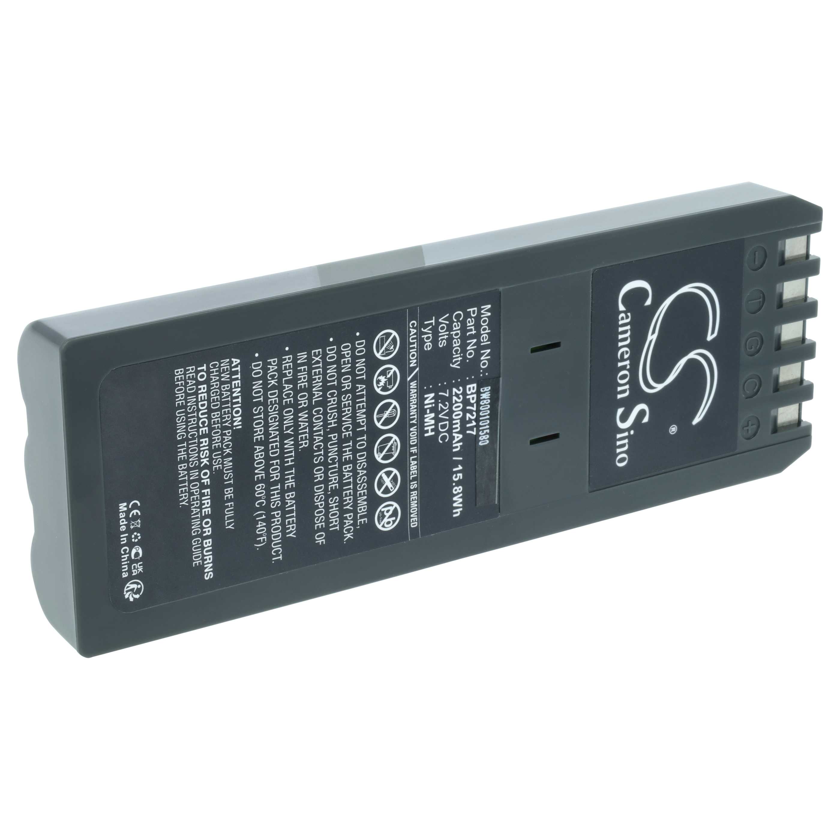 Messtechnik-Akku als Ersatz für Fluke BP7217 für Fluke - 2200mAh 7,2V NiMH
