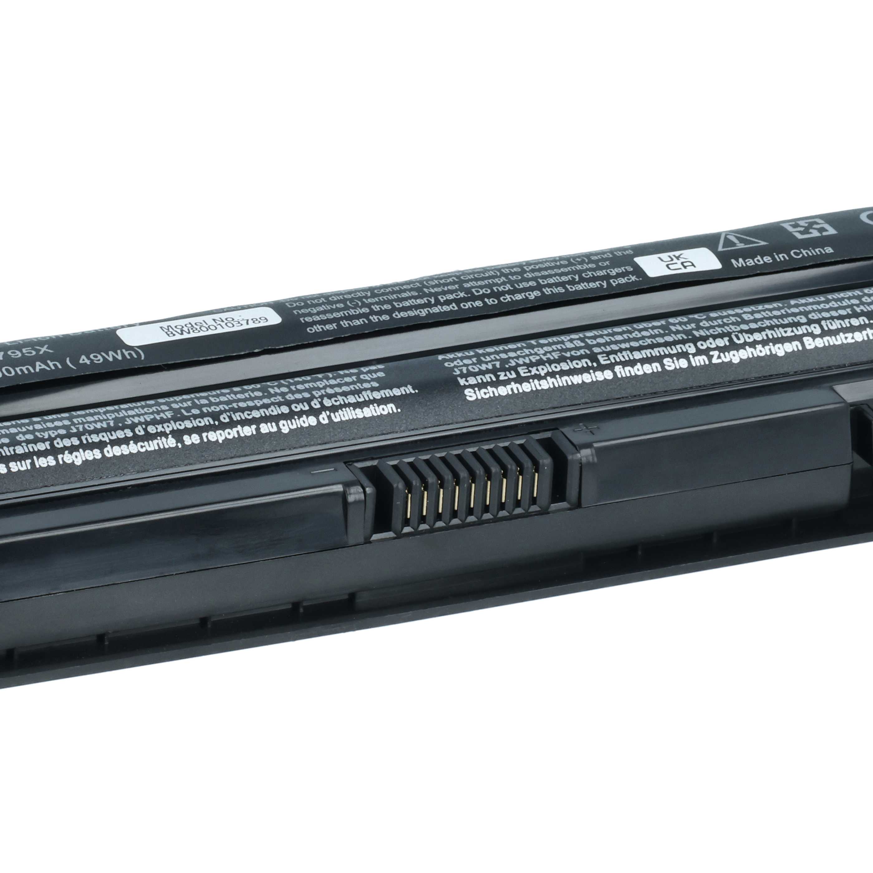 Akumulator do laptopa zamiennik Dell 0R4CN5, 0JWPHF, 312-1123, 0J70W7, 08PGNG - 4400 mAh 11,1 V Li-Ion, czarny