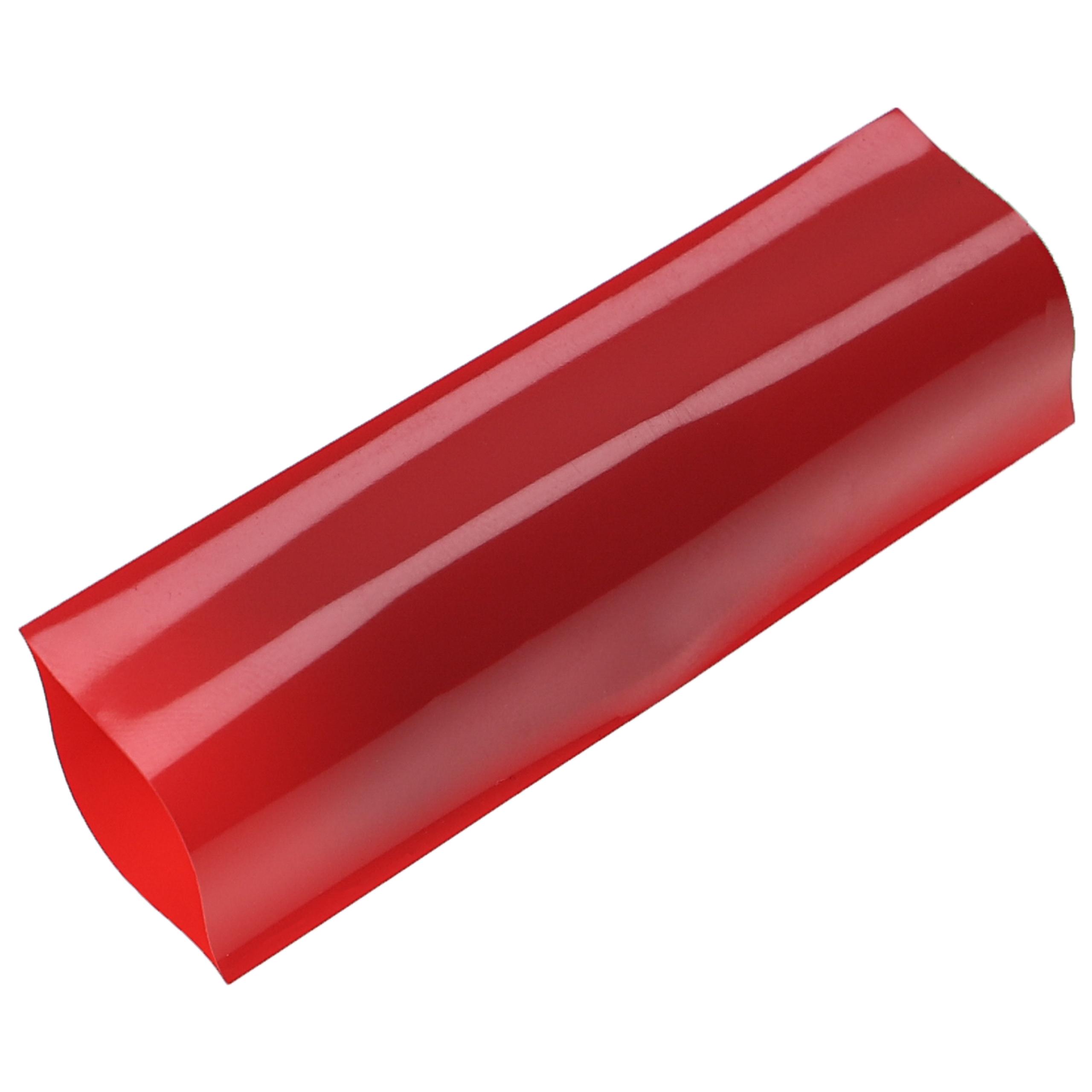10x Gaines thermorétractables adaptées pour batteries 18650 - Film rétractable rouge