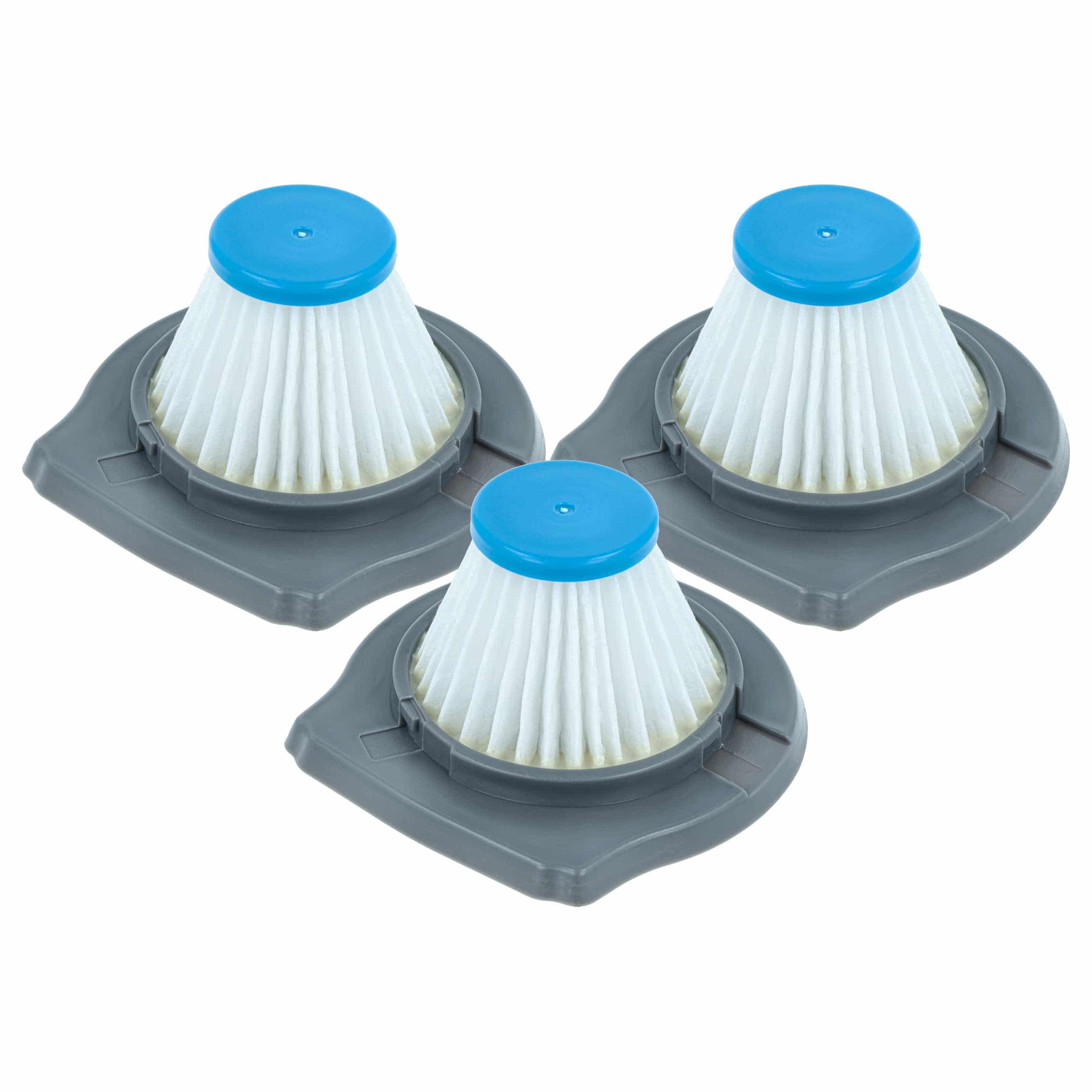 3x Filter replaces Black & Decker HLVCF10 for Black & Decker Vacuum Cleaner