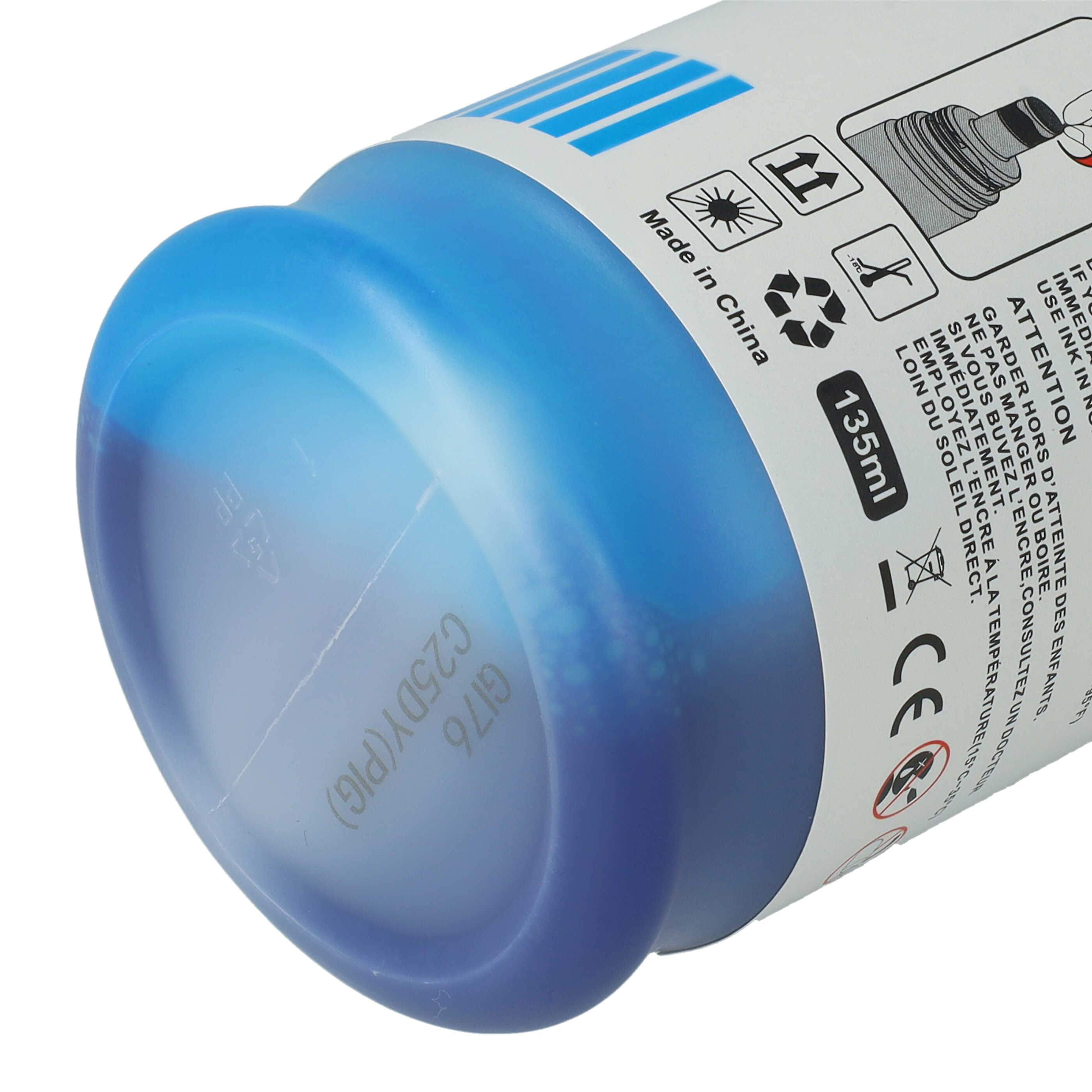 Refill Ink Cyan replaces Canon GI-56C, 4430C001 for Canon Printer - Pigmented, 135 ml