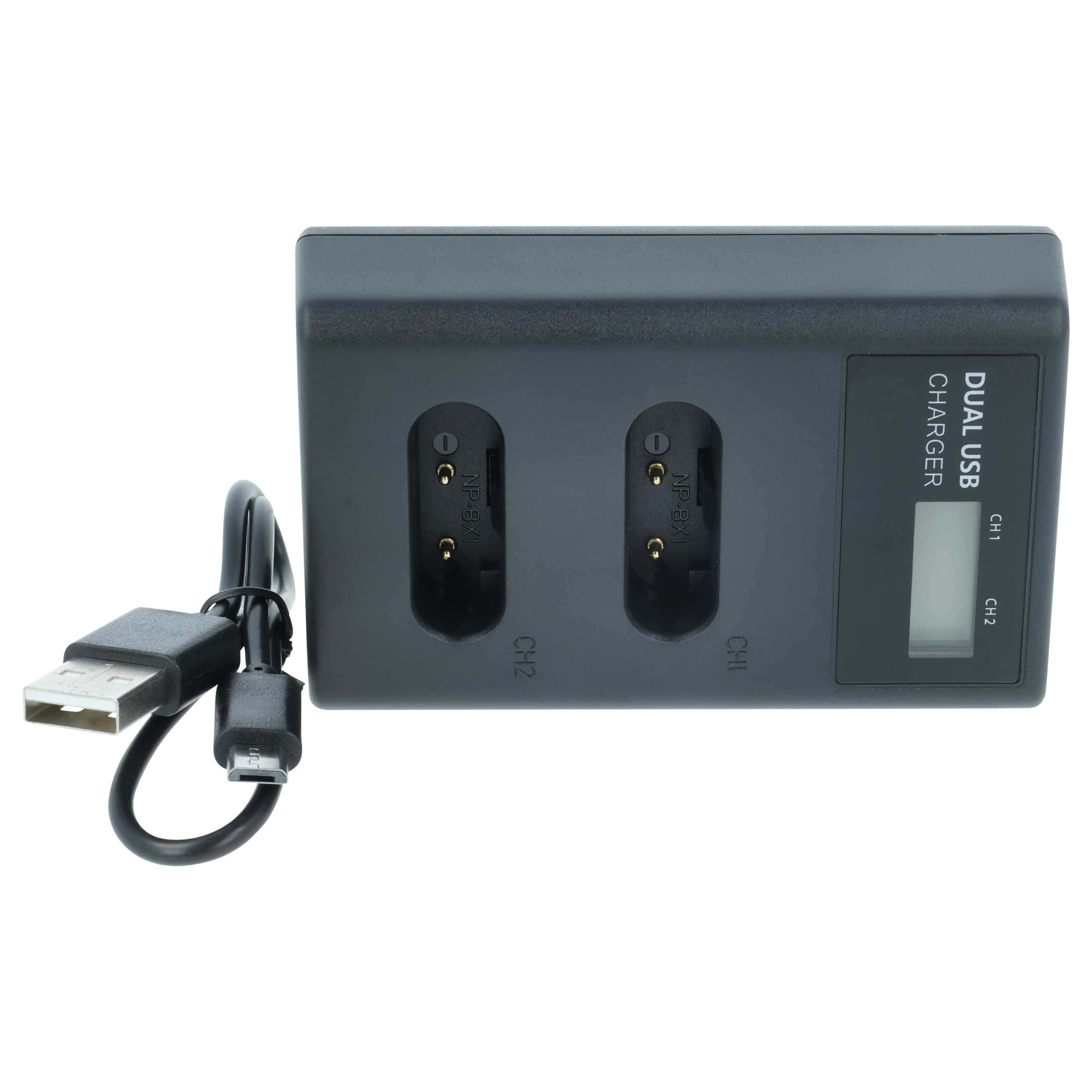 Battery Charger replaces Sony BC-CSXB, BC-DCY for Hasselblad Digital Camera etc. - 0.5 A, 4.2 V