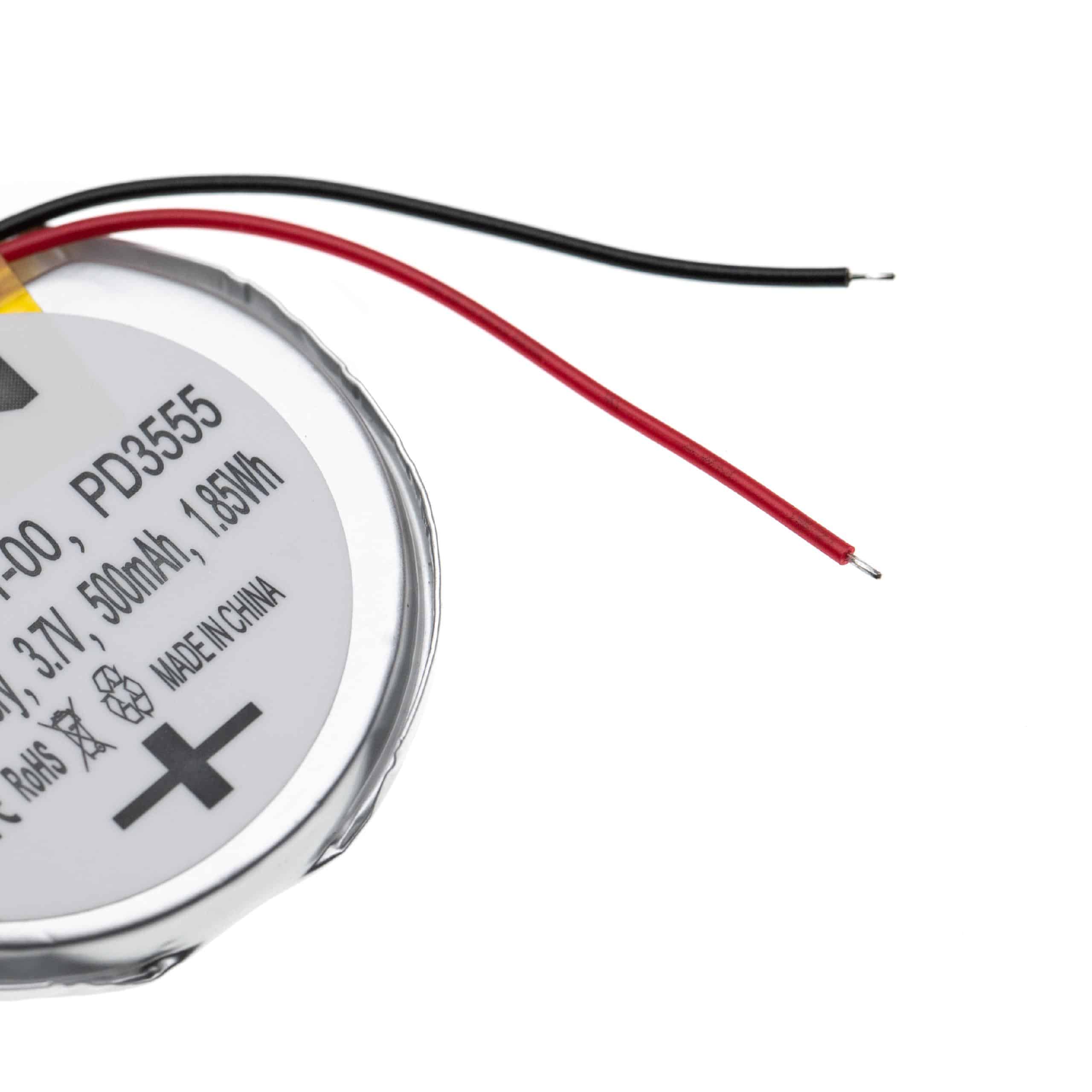 Smartwatch Battery Replacement for Garmin PD3555w, 361-00061-00, PD3555 - 500mAh 3.7V Li-polymer