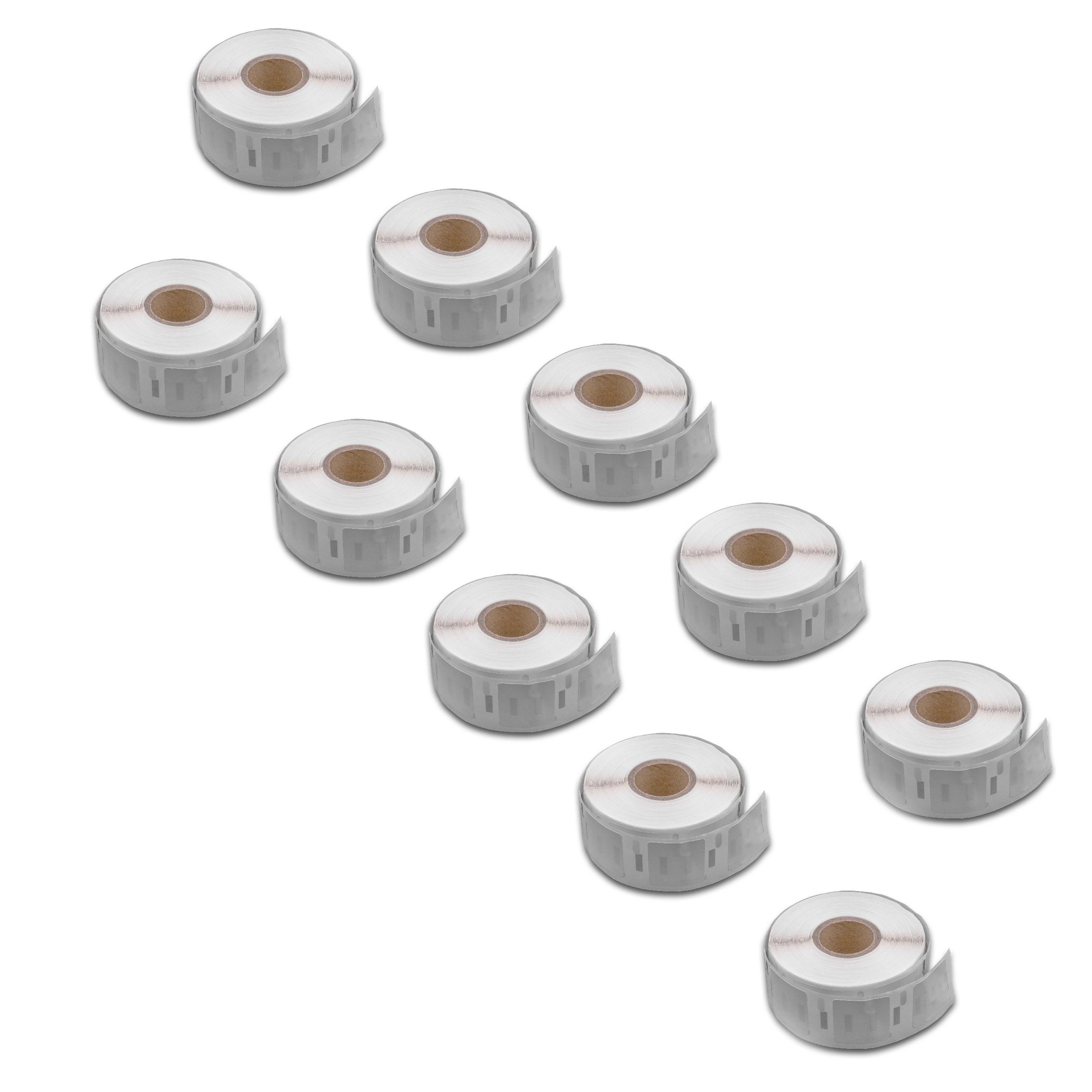 10x Labels replaces Dymo S0929120 for Labeller - 25 mm x 25 mm