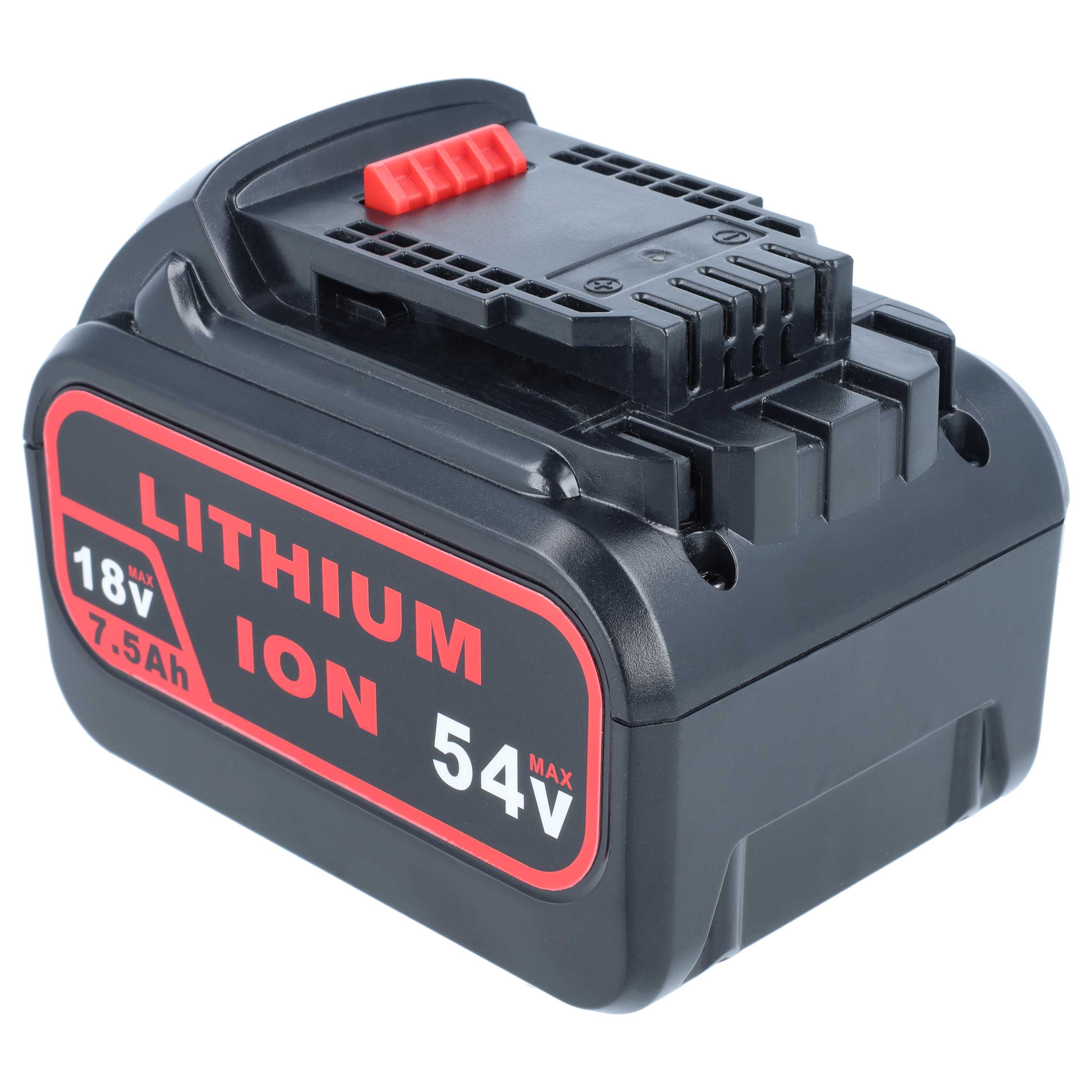 Akku 54V als Ersatz für Dewalt DCB548, FlexVolt, DCB546, DCB547 - 2500mAh, Li-Ion