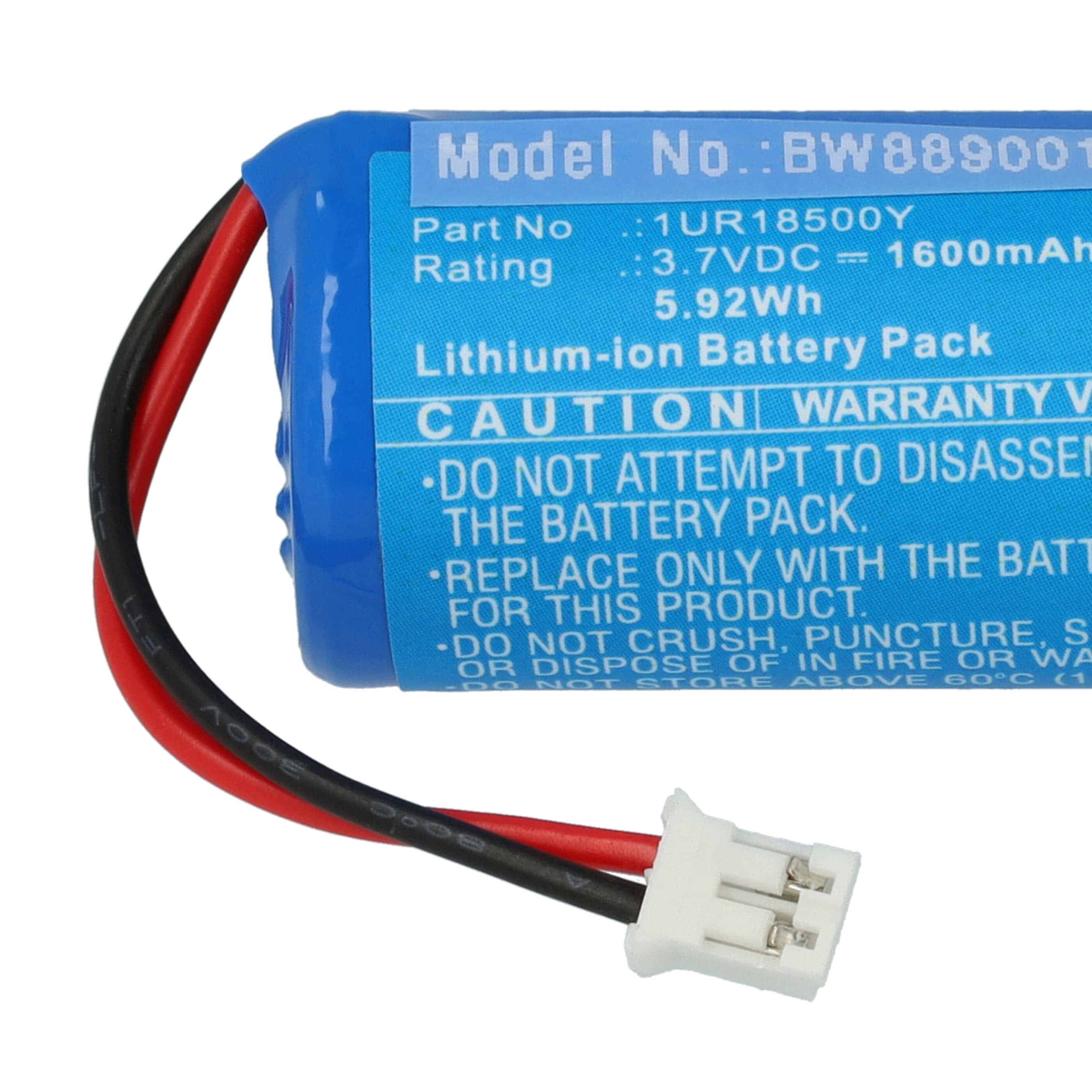 Batteria per epilatore sostituisce Rowenta 1UR18500Y Rowenta - 1600mAh 3,7V Li-Ion