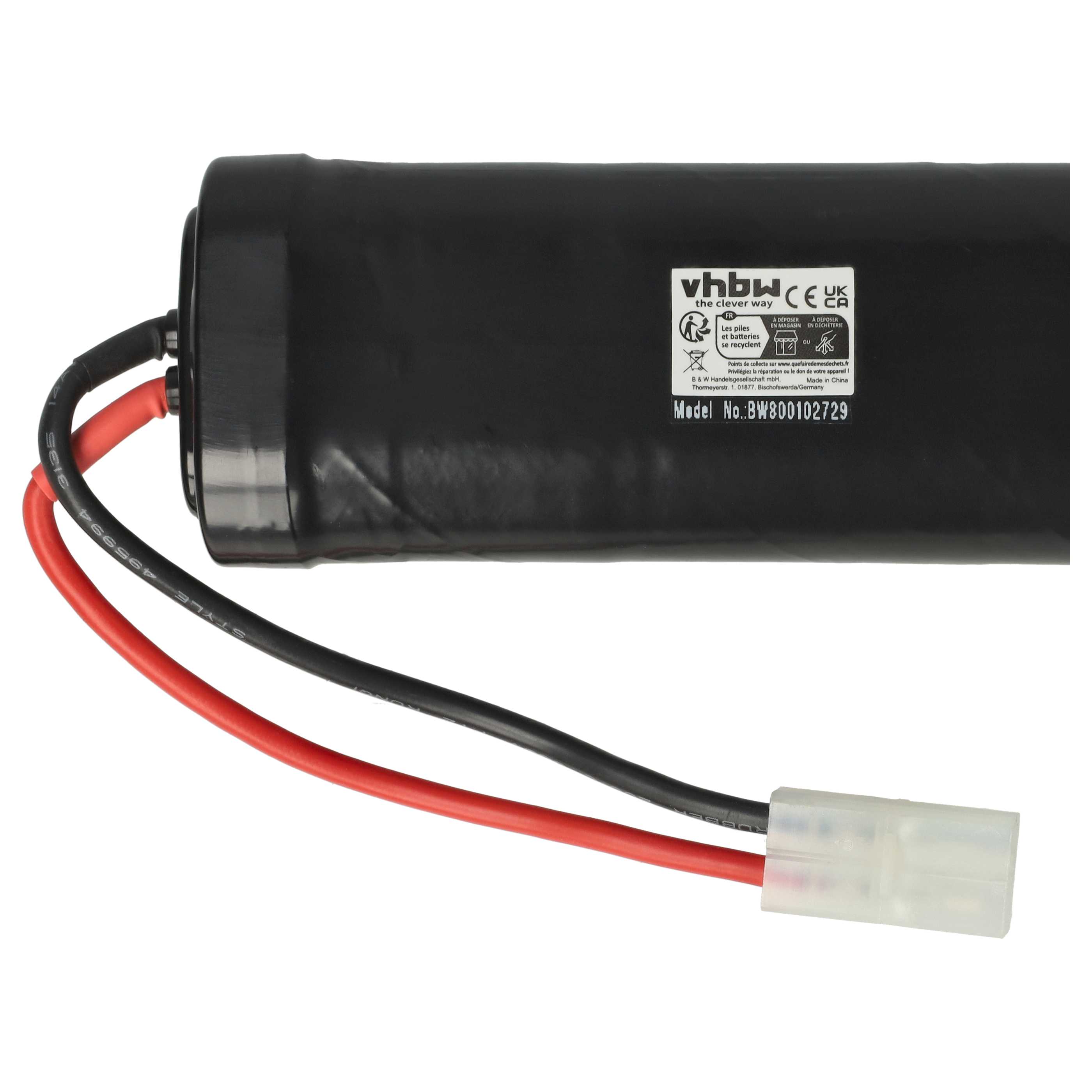 Batterie modèle radio-télécommandé - 3600mAh 7,2V NiMH, T-Plug (f)