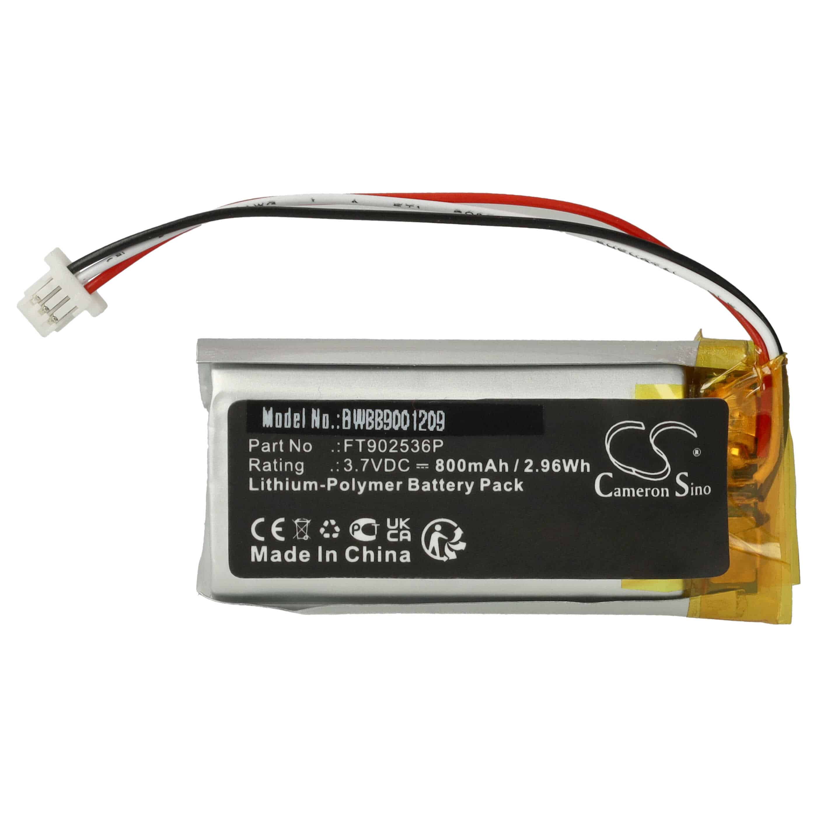 kabellose Maus-Akku als Ersatz für Asus FT902536P - 800mAh 3,7V Li-Polymer