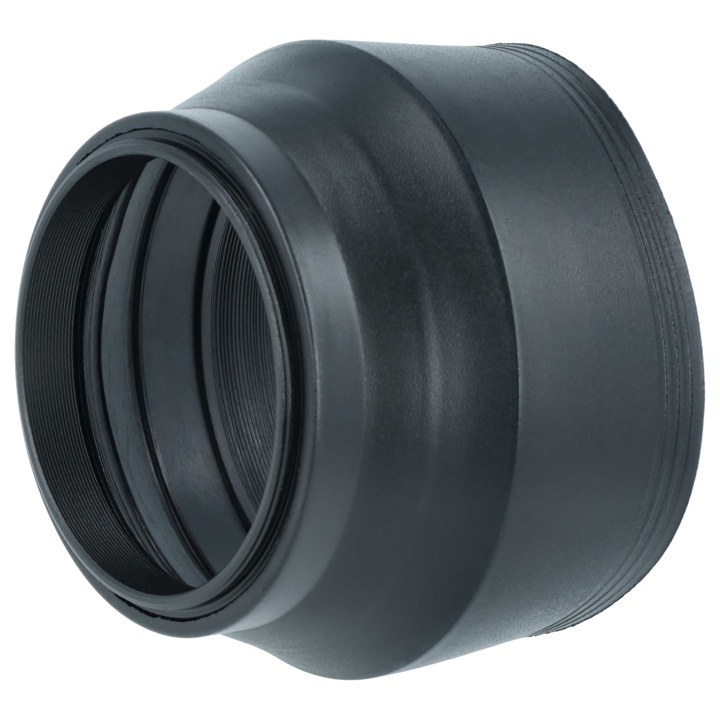 Lens Hood suitable for Lens with 52 mm Diameter, rubber, black