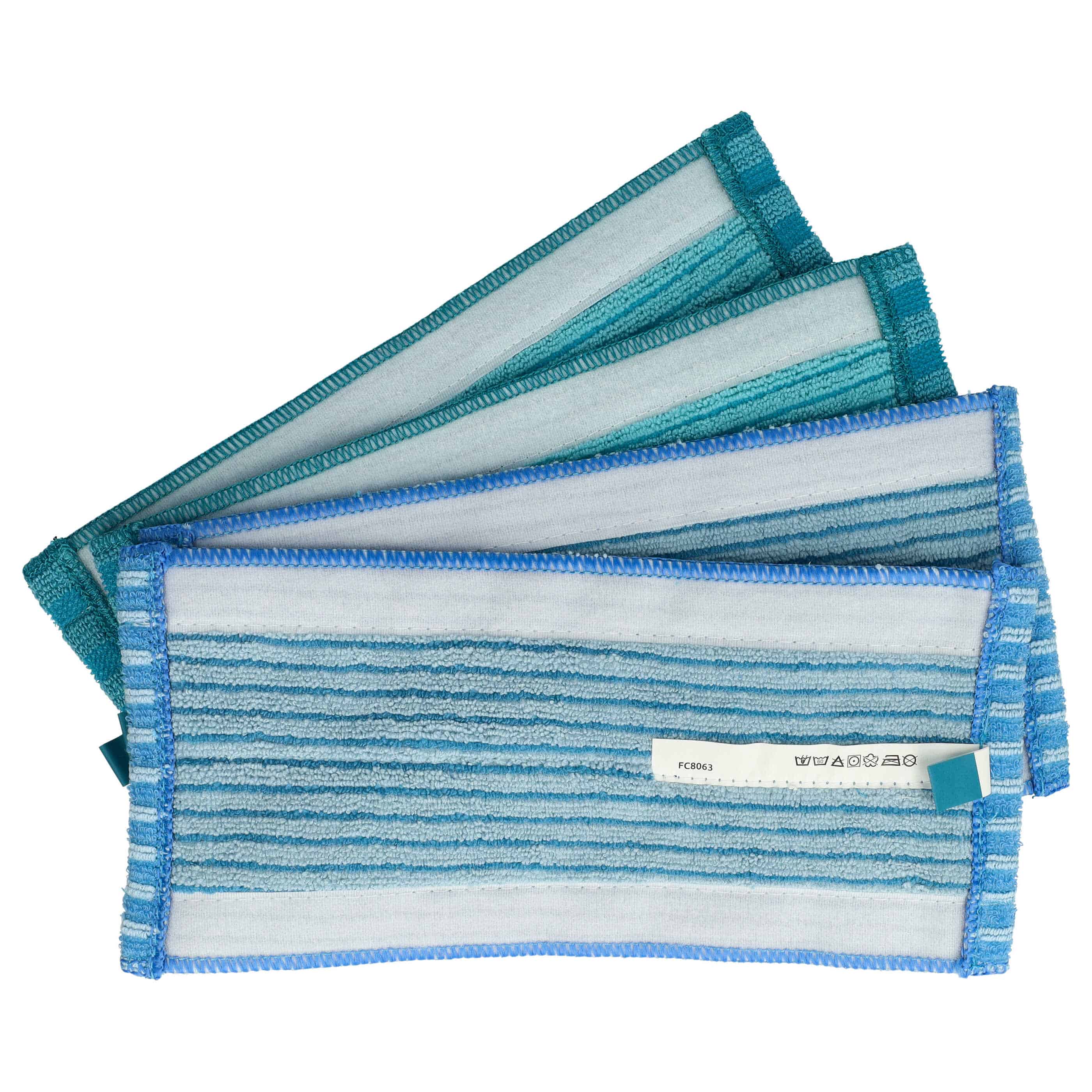  Cleaning Cloth Set (4 Part) replaces Philips XV1700/01, 432200494312 for Cordless Vacuum Cleaner - microfibre