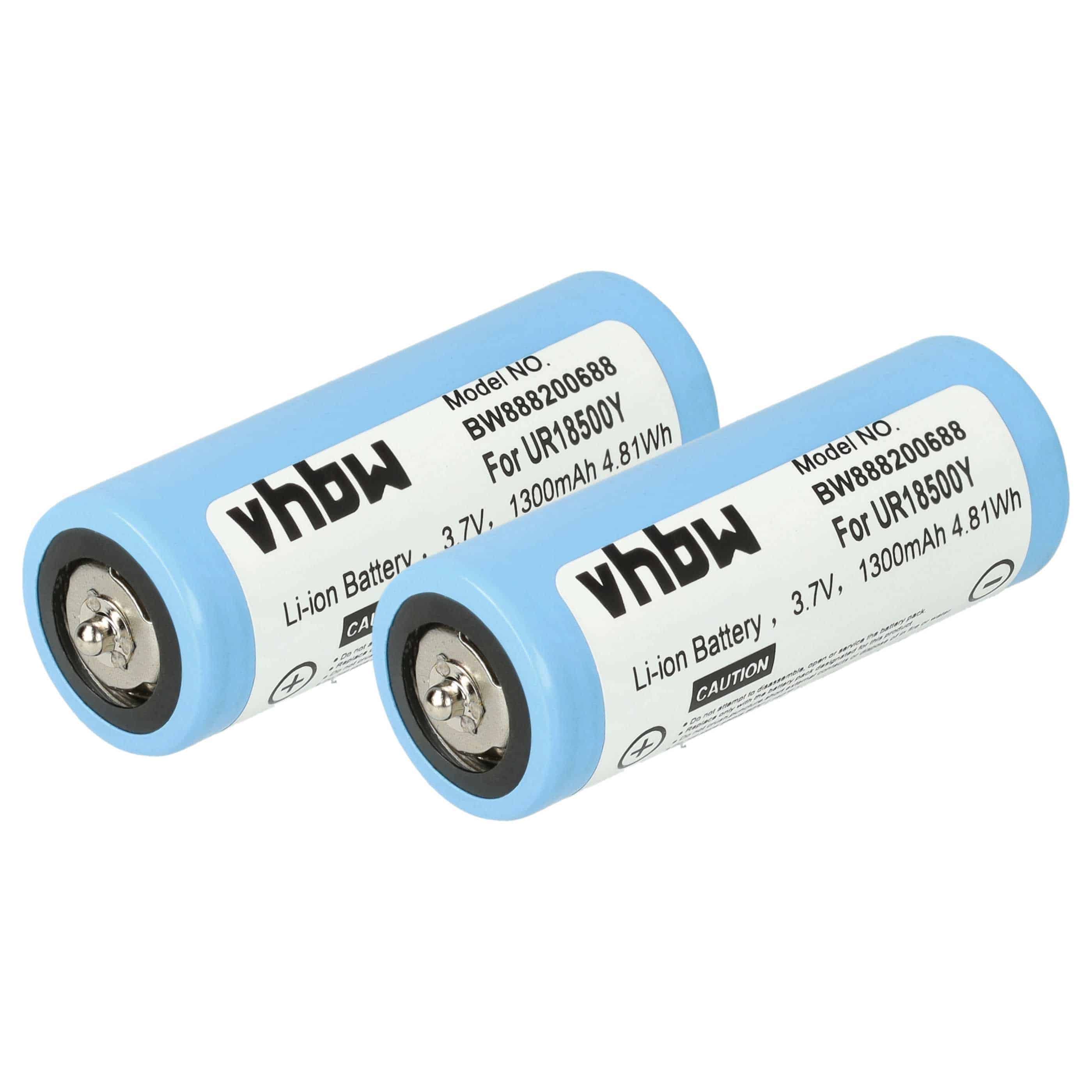 Rasierer-Akku (2 Stück) als Ersatz für Braun 81377206, 67030925 - 1300mAh 3,7V Li-Ion