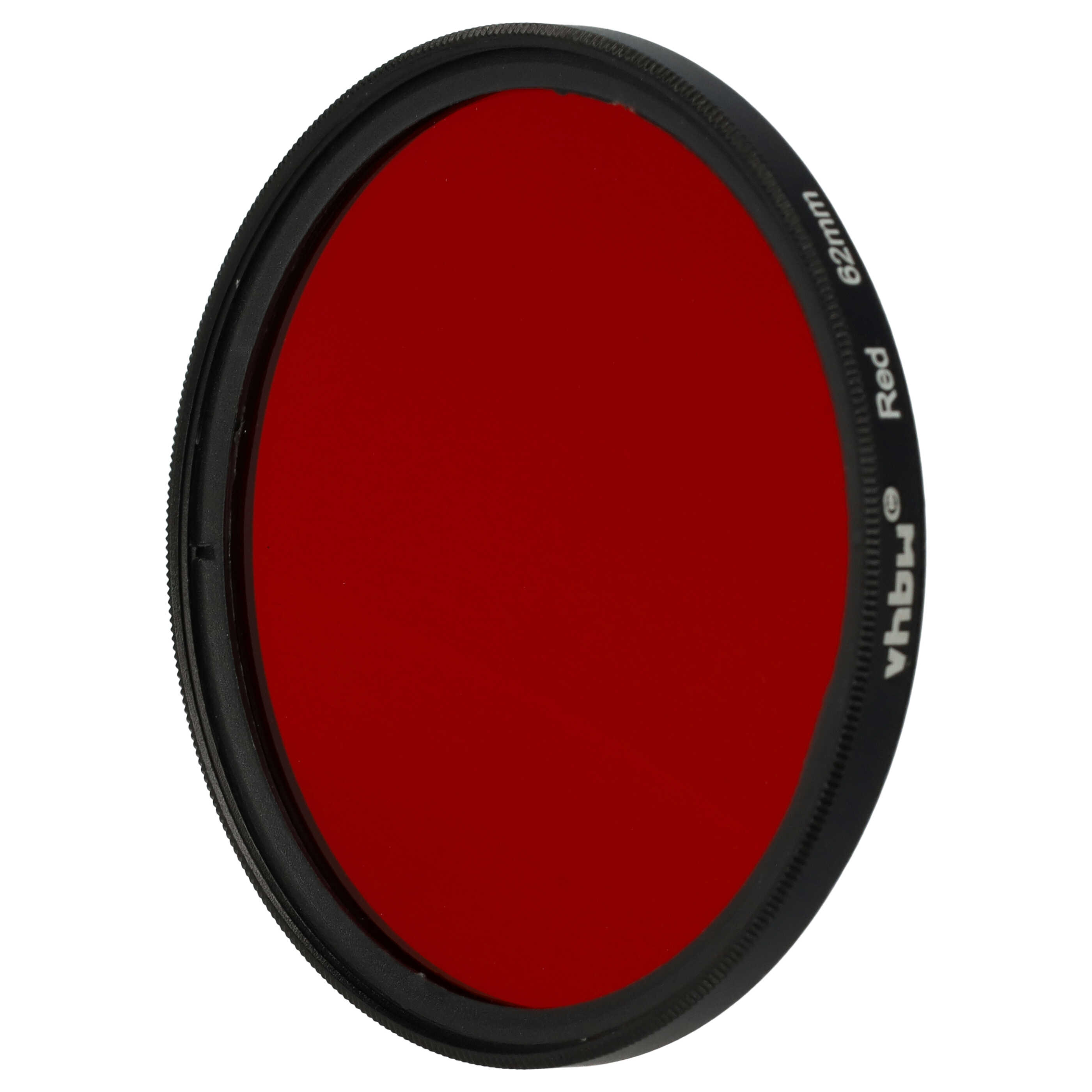 Filtre de couleur rouge pour objectifs d'appareils photo de 62 mm - Filtre rouge
