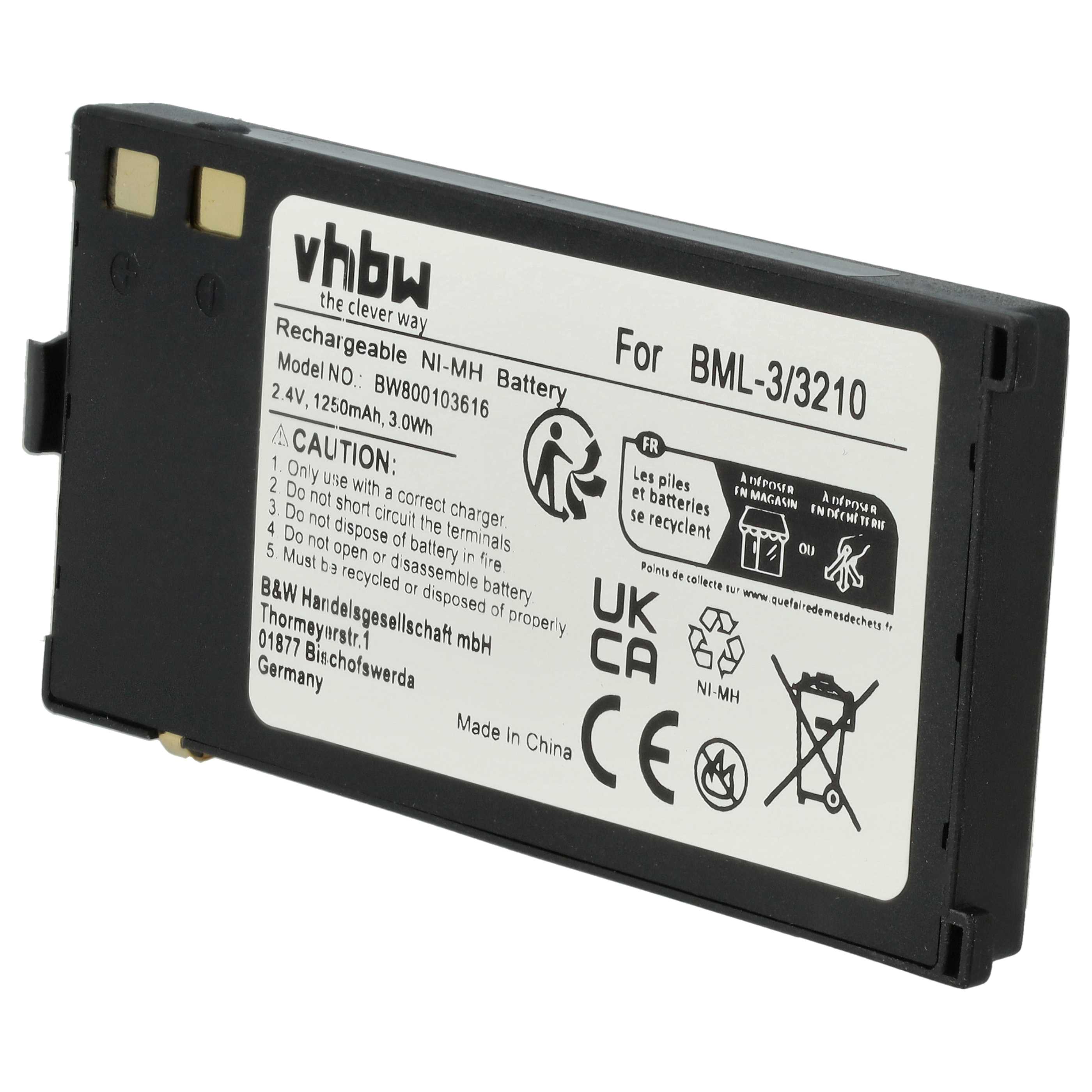Mobile Phone Battery replaces Nokia BML-3 - 1200 mAh 2.4 V NiMH