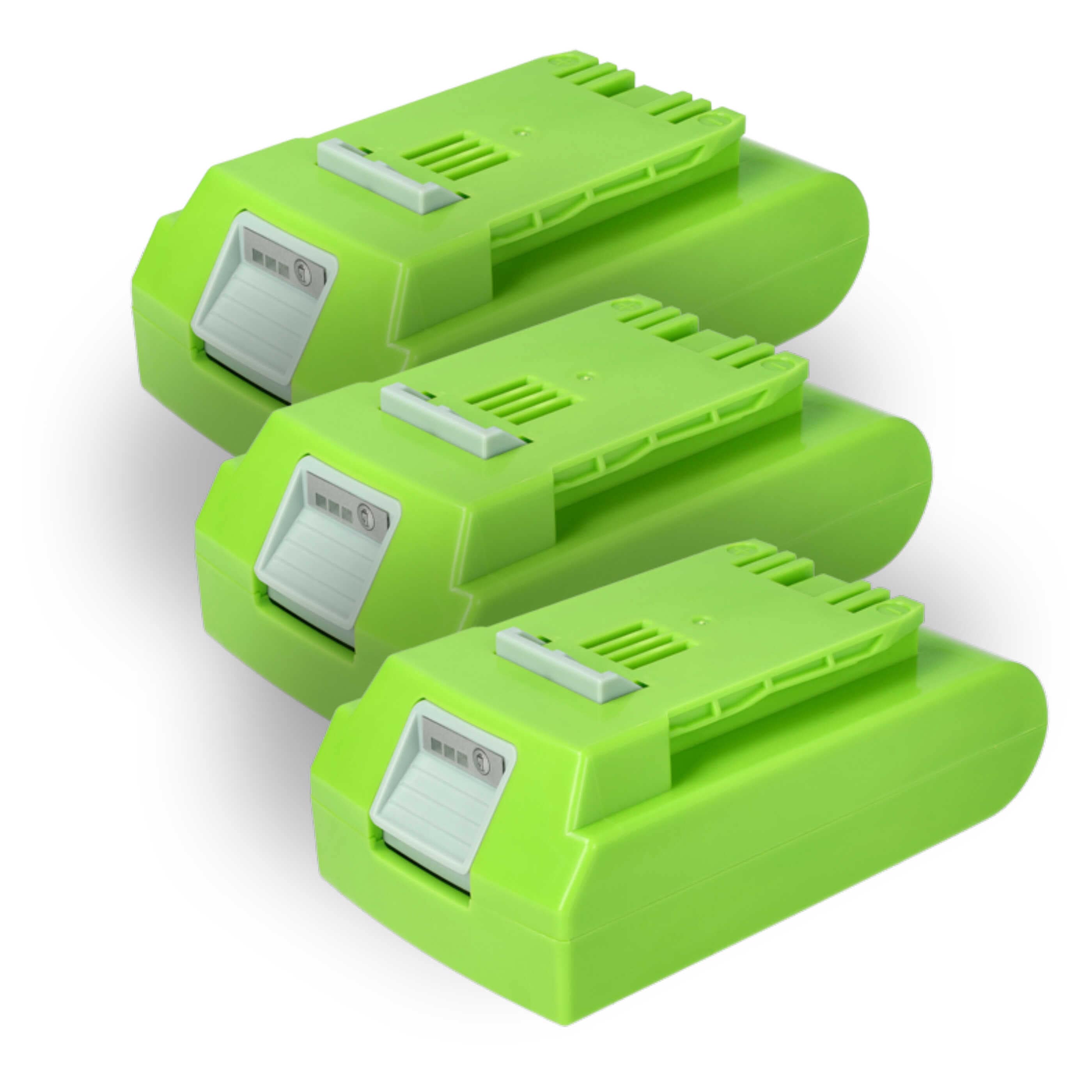 3x Battery replaces Alpina 270401020, BT 4024 Electric Power Tool - 2000 mAh, 24 V, Li-Ion