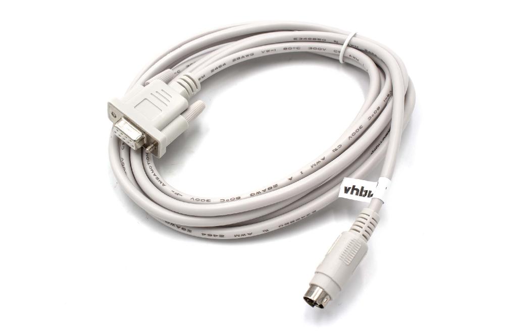 Cable programación RS-232 para dispositivo periférico Mitsubishi MELSEC QC30R2, serie Q - Adaptador 250cm gris